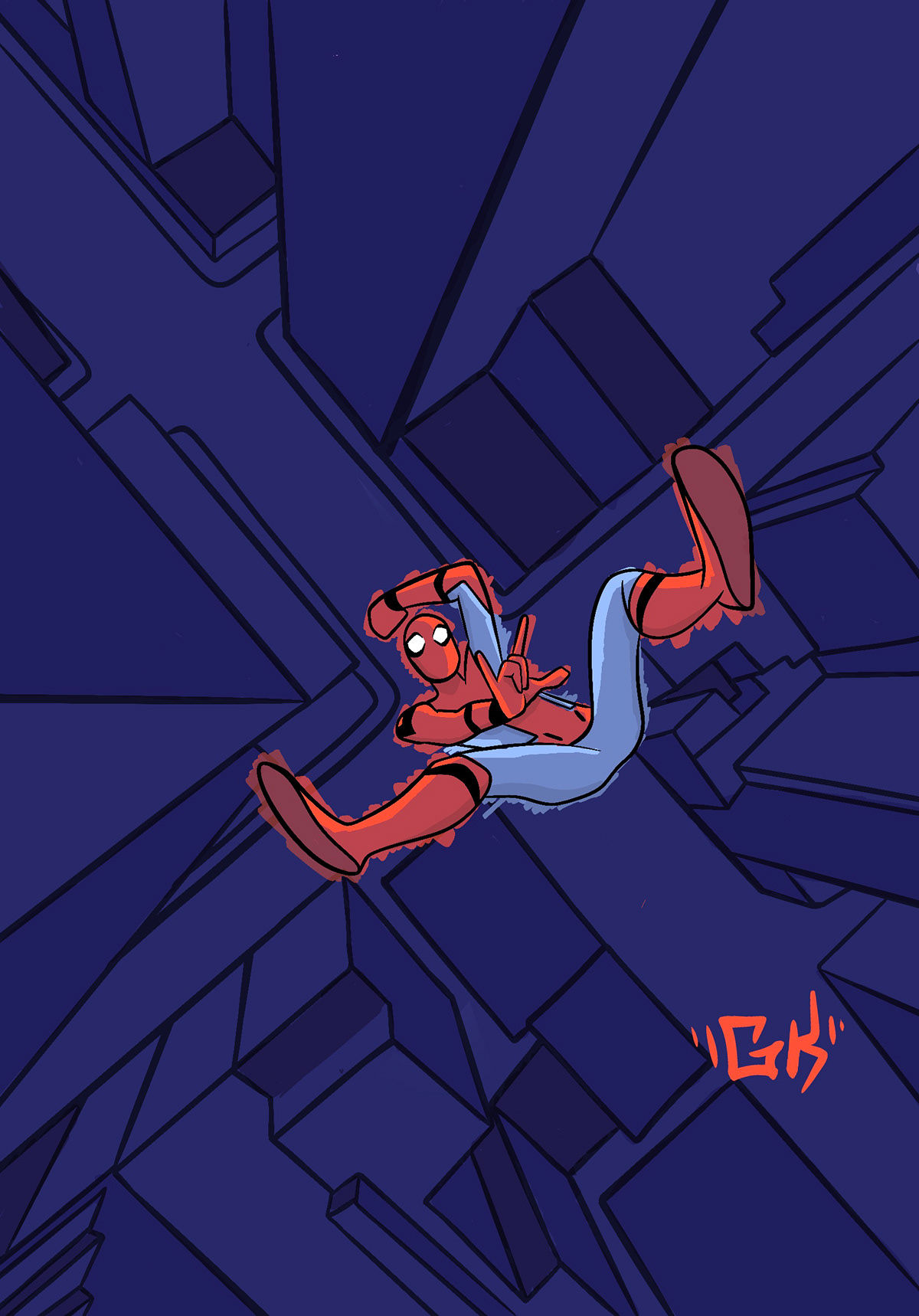 Wallpaper #EGck85IBSpphPi3-gXSg144 Spider Man Draw Behance