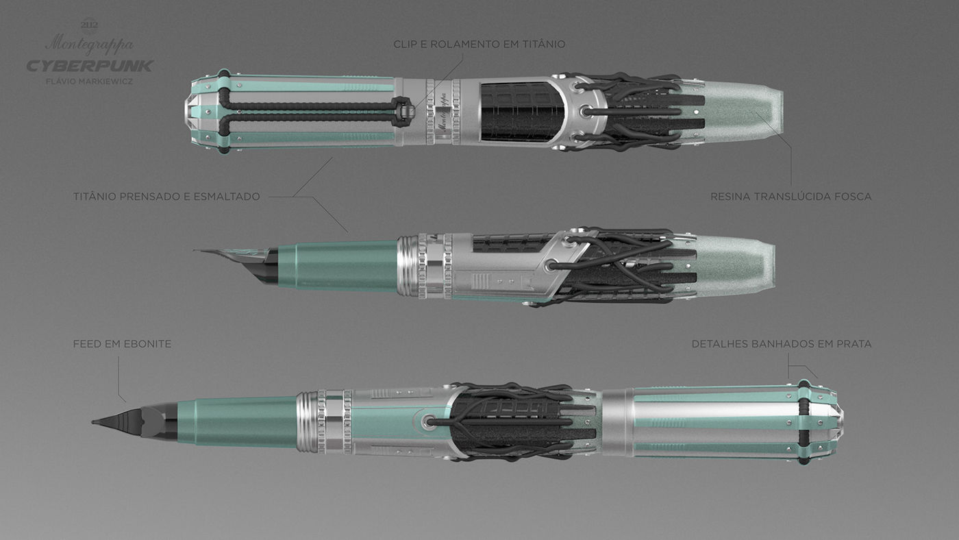 Wallpaper #exnPFo8BtGB6xQ78qG4C12 Montegrappa 2112 Cyberpunk Pen on Behance