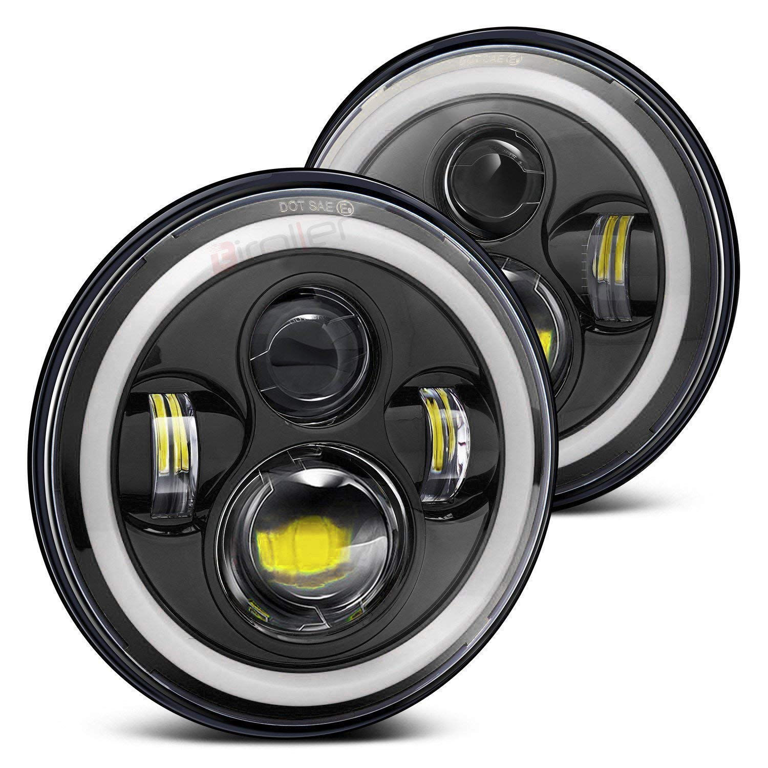 Wallpaper #_bkg35IBJvJKYCmE2wi4311 Biroller Br7ih2p 7 Inch Round LED Headlight with Full Ring Hilo Beam