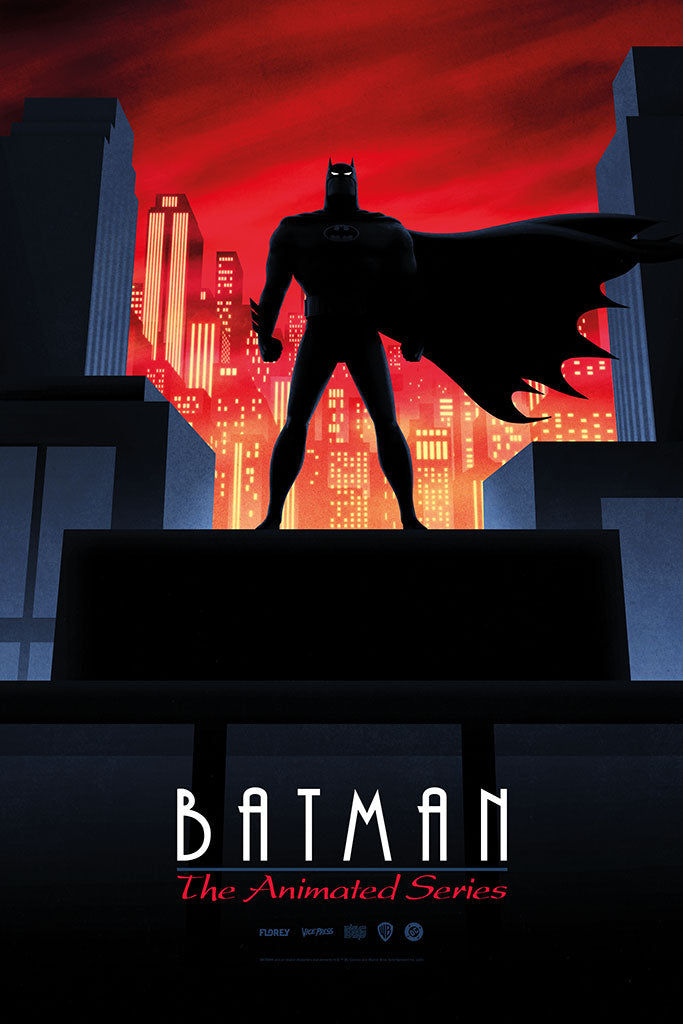 Wallpaper #KLie1pIBJvJKYCmE_d8m230 Batman the Animated Series Variant Poster by Florey Vice Press