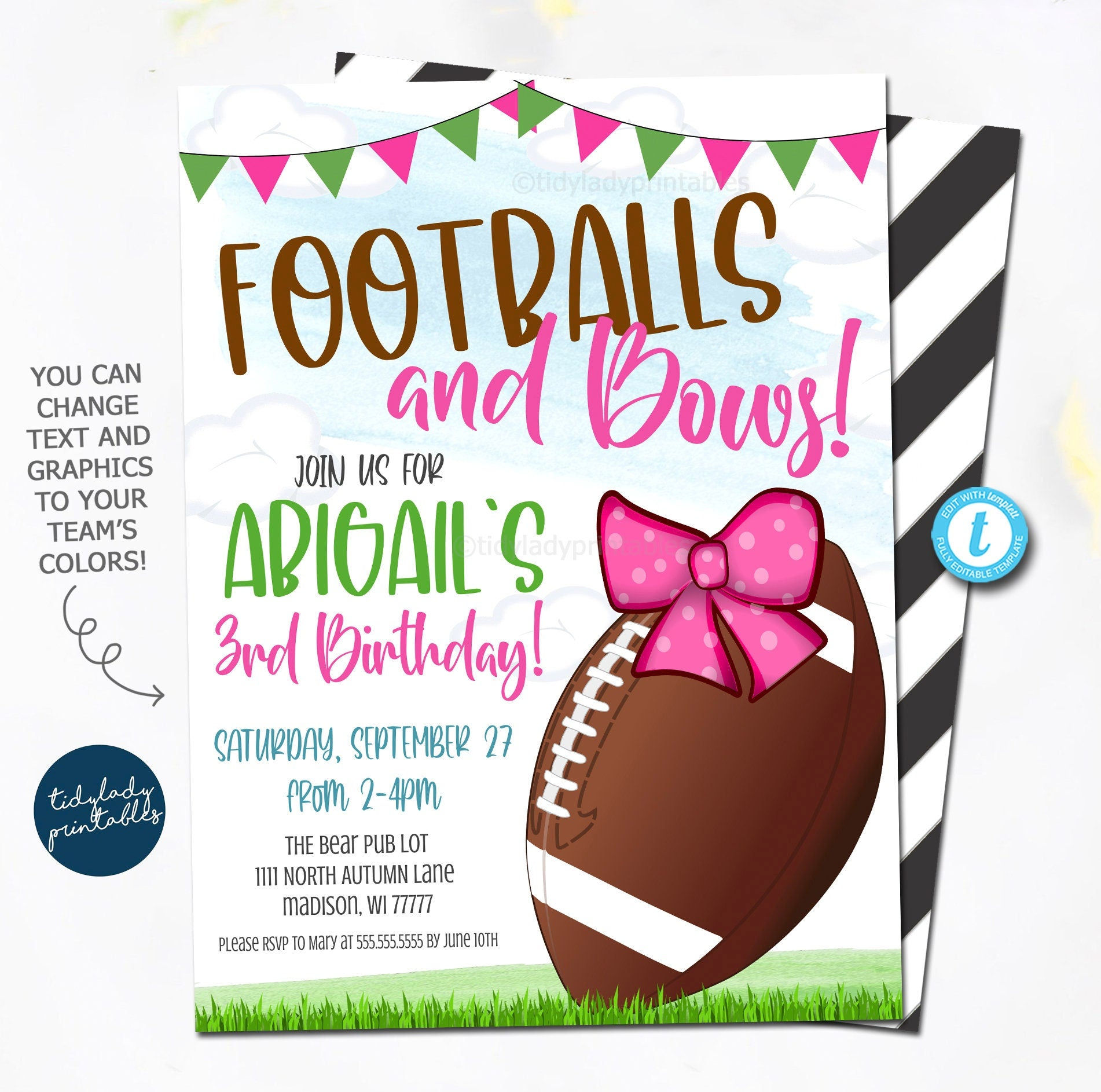 Wallpaper #f6344 Free Printable Football Birthday Invitations Drevio Free and