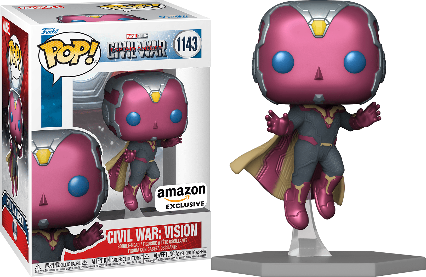 Wallpaper #36VyOJMBVBiSkHCa6I2W201 Captain America Civil War Vision Pop Vinyl Figure 1143