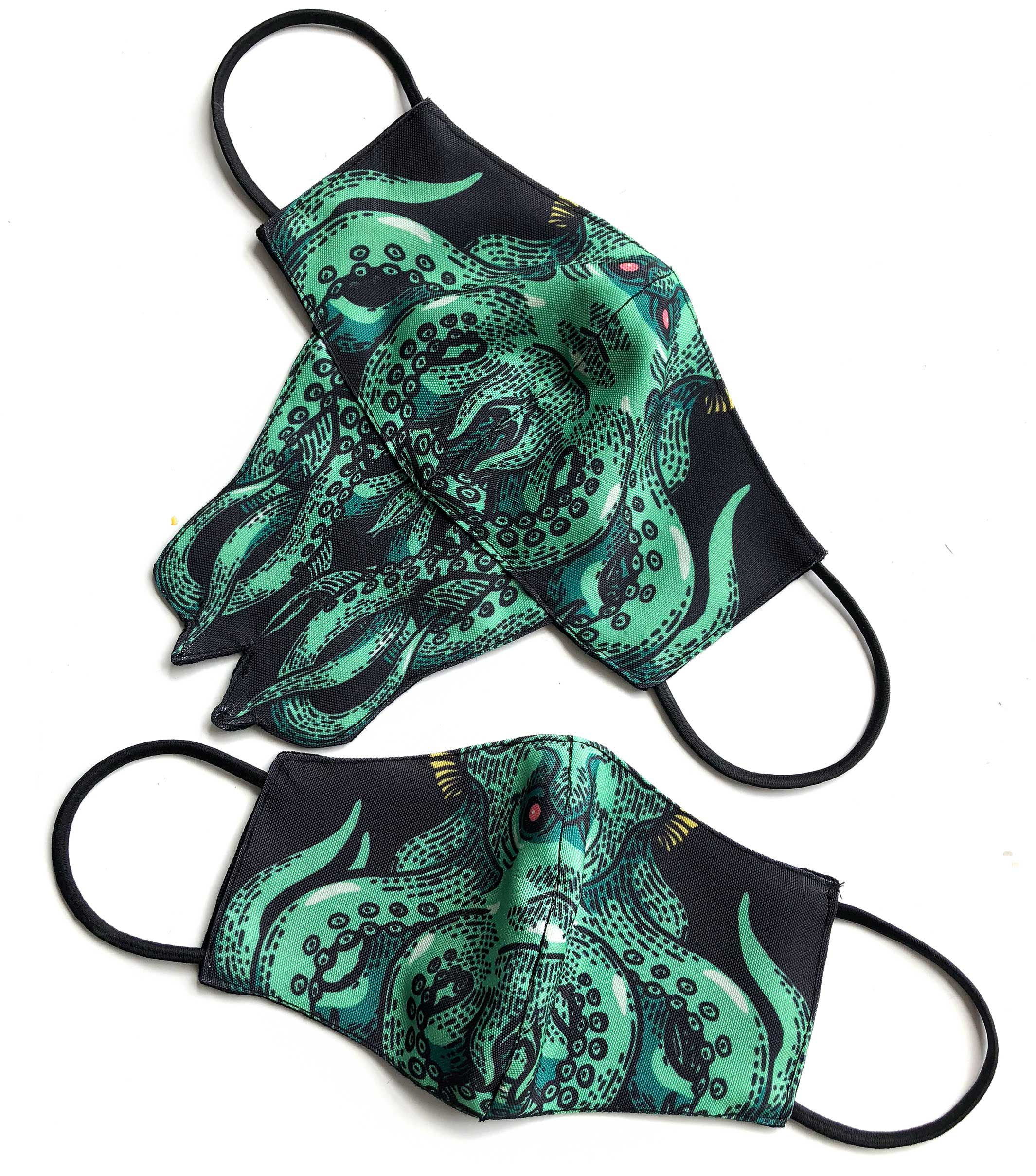 Wallpaper #uwMnZJMBpyOg8YnEDtaL302 Cthulhu Face Mask Hp Lovecraft Fan Fabric Face Cover Hand Made in