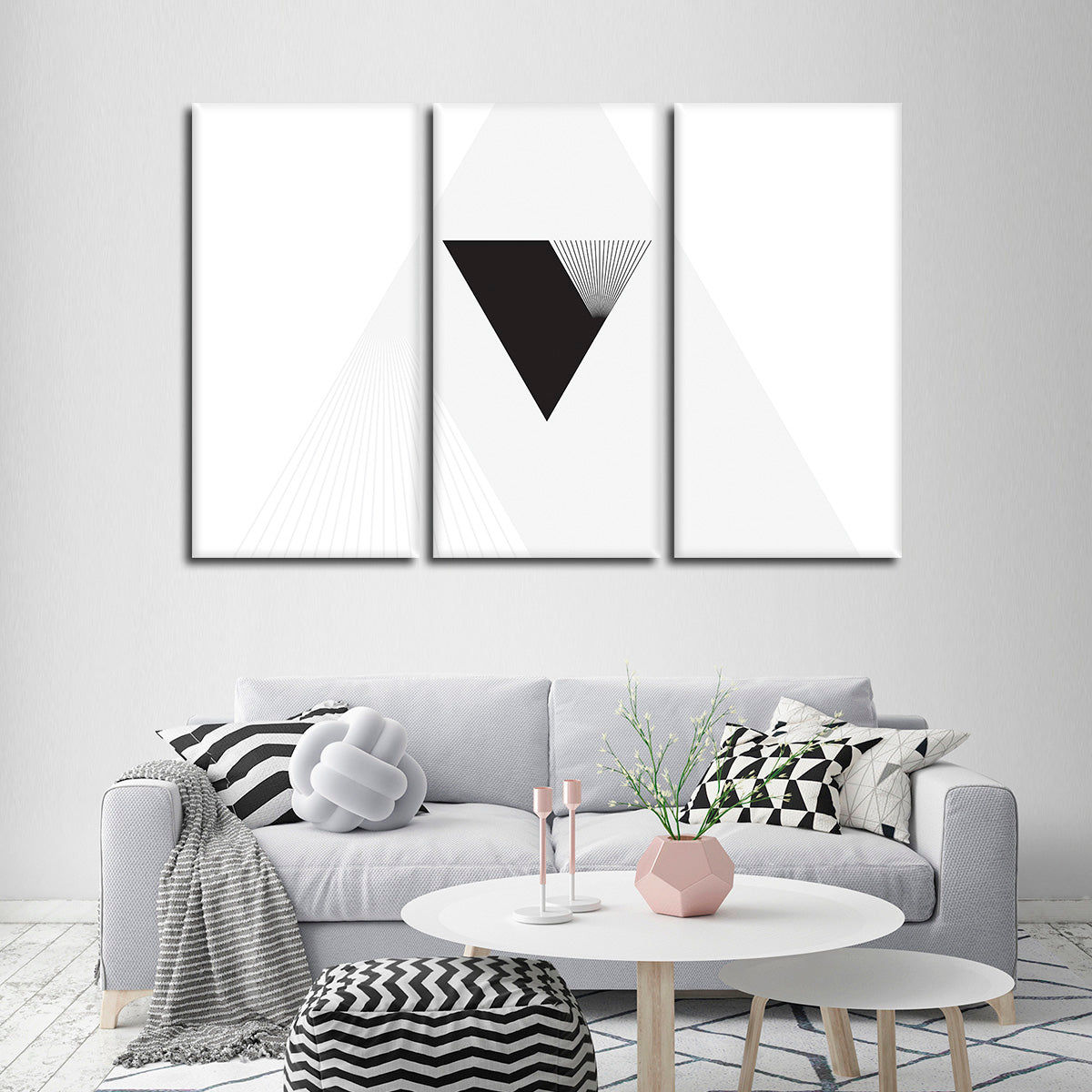 Wallpaper #a2flDJMBSpphPi3-ROG84 Abstract Triangle Wall Art Digital Art