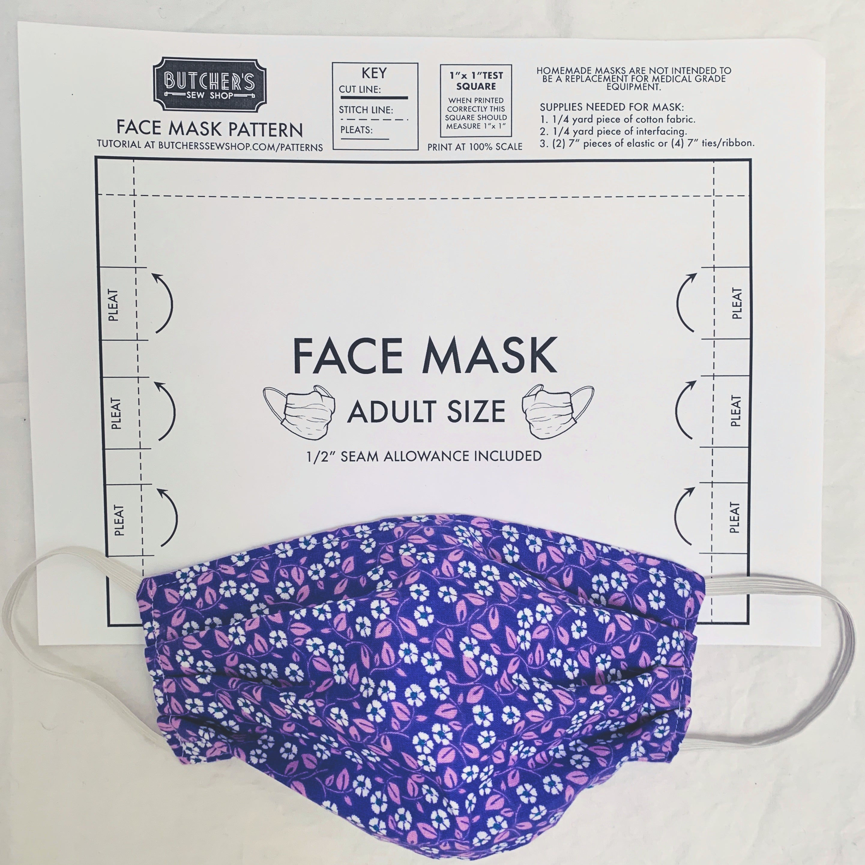 Wallpaper #32hUFJMBSpphPi3-iwOP196 Adult Face Mask Sewing Pattern Butchers Sew Shop