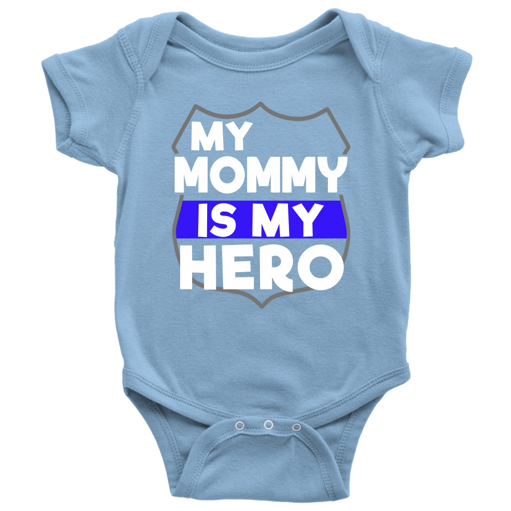 Wallpaper #OGdH-JIBSpphPi3-nIkz342 My Mommy is My Hero Infant Baby Onesie Bodysuit Thin Blue Line Shop