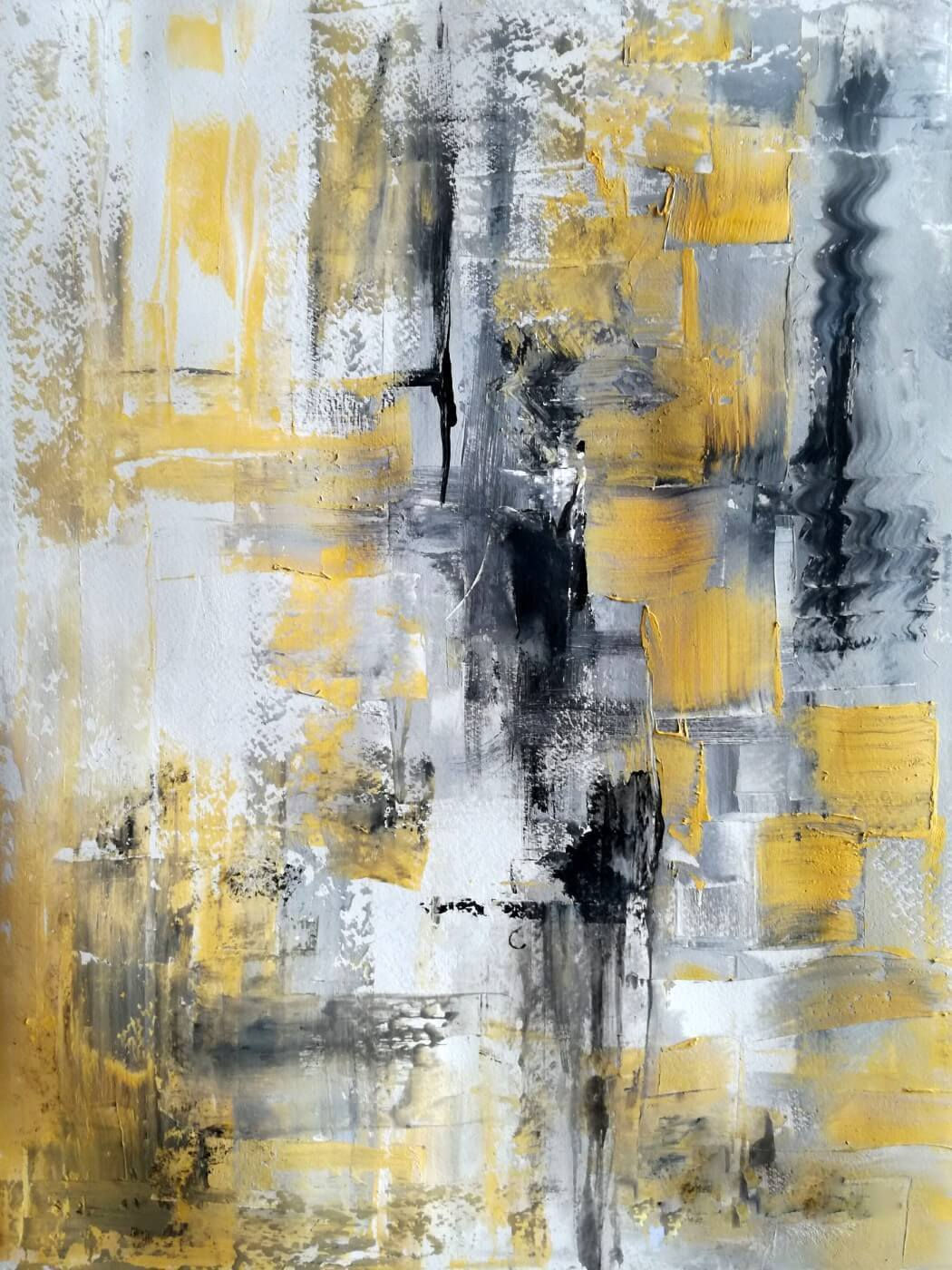 Wallpaper #-mgrFZMBSpphPi3-pAYJ176 Black White and Yellow Contemporary Abstract Art Large Art Prints