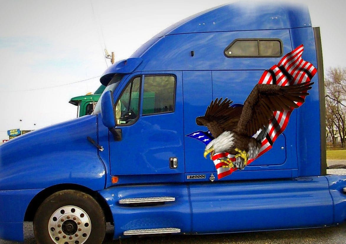 Wallpaper #rbg73JIBJvJKYCmEZfqB7 Bald Eagle Semi Truck Decals Xtreme Digital Graphix