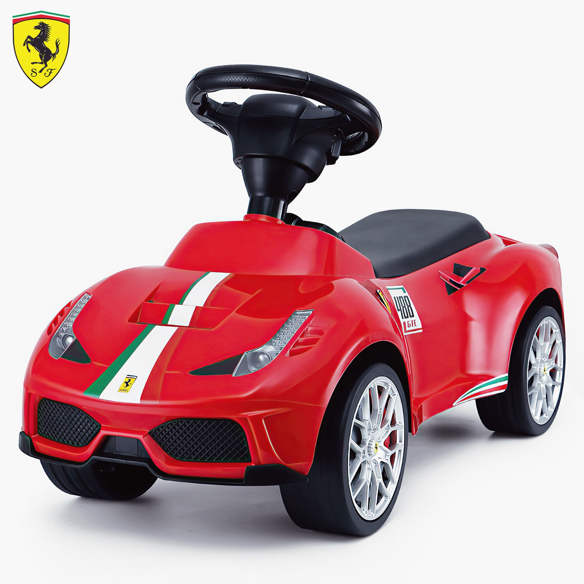 Wallpaper #sBkXGY8BtGB6xQ78znIH41 Ferrari 488 Gte Push Along Foot to Floor Ride on Car for Kids