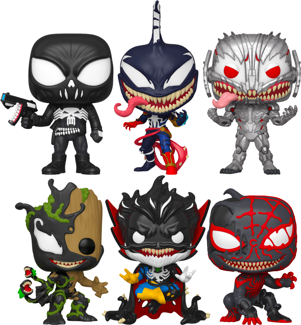 Wallpaper #1R2JLZMBlOZrFDOkWtAk99 Funko Pop Spider Man Maximum Venom Venomized Bundle Set of 6