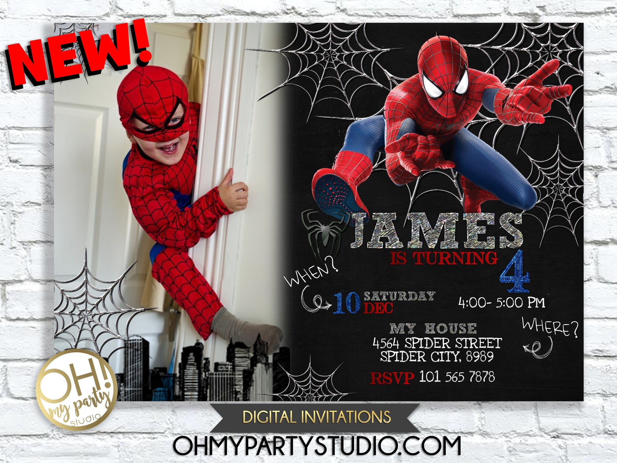 Wallpaper #oWd29JIBSpphPi3-q3rP323 Paper Invitations Announcements Editable Invitation Spiderman