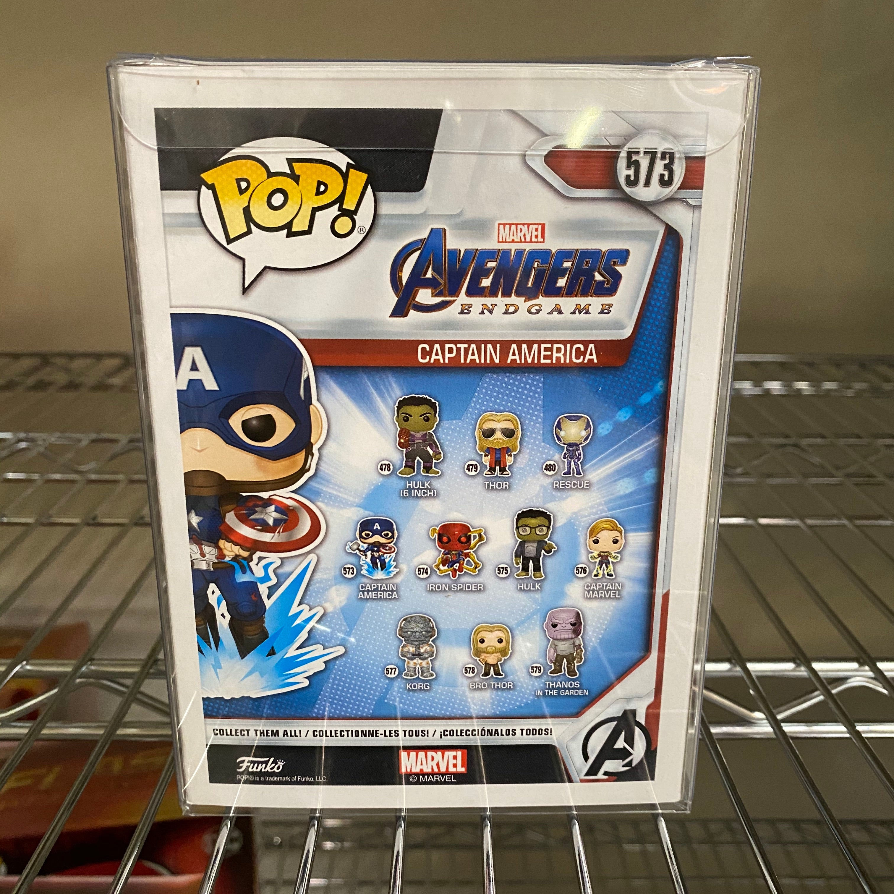 Wallpaper #vWfWEJMBSpphPi3-LPSt176 Funko Pop Avengers Endgame Captain America 573 Popnation