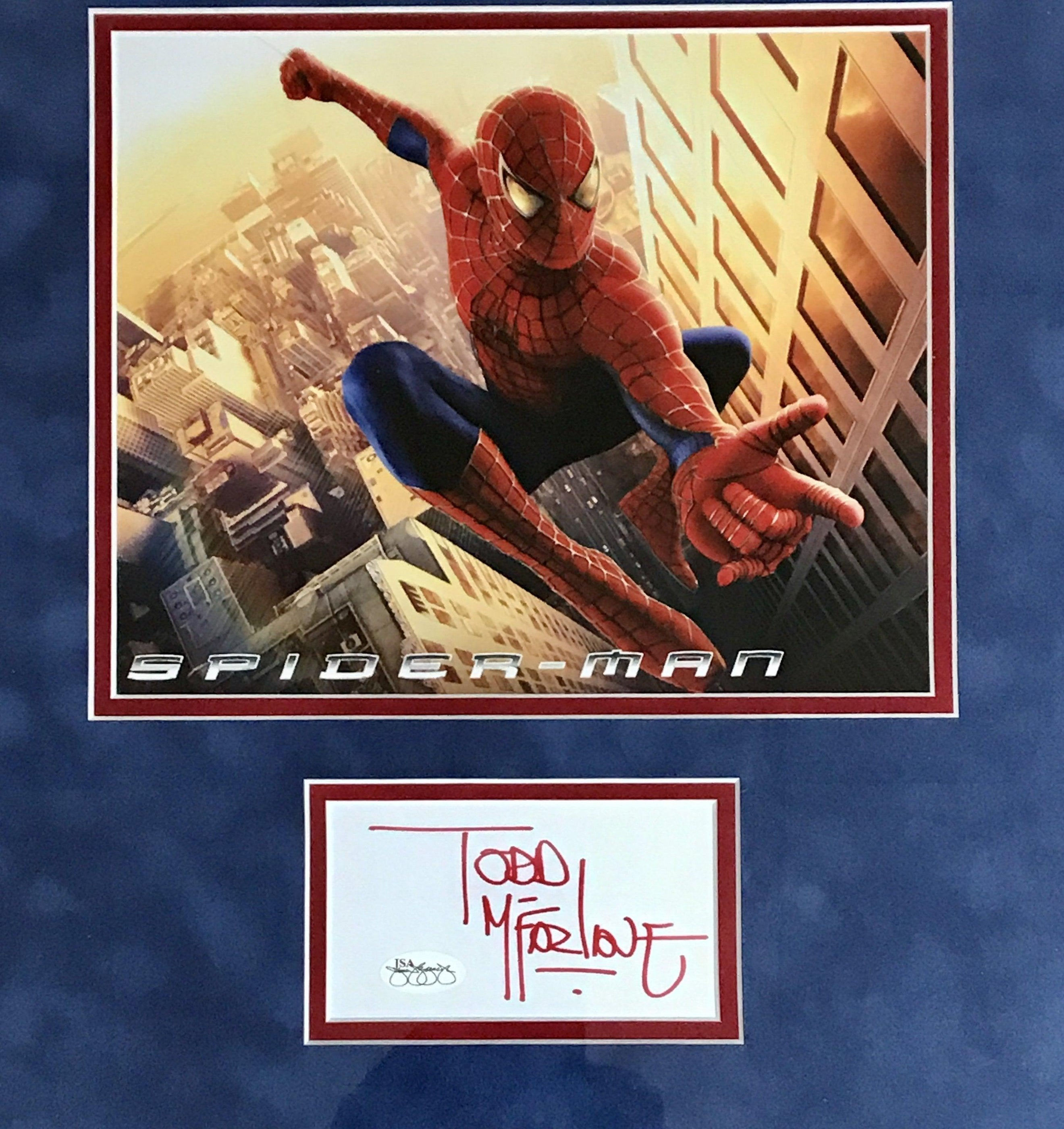 Wallpaper #z2dK-5IBSpphPi3-fJPS283 Todd Mcfarlane Signed Framed Autograph Display Artist of the Amazing S