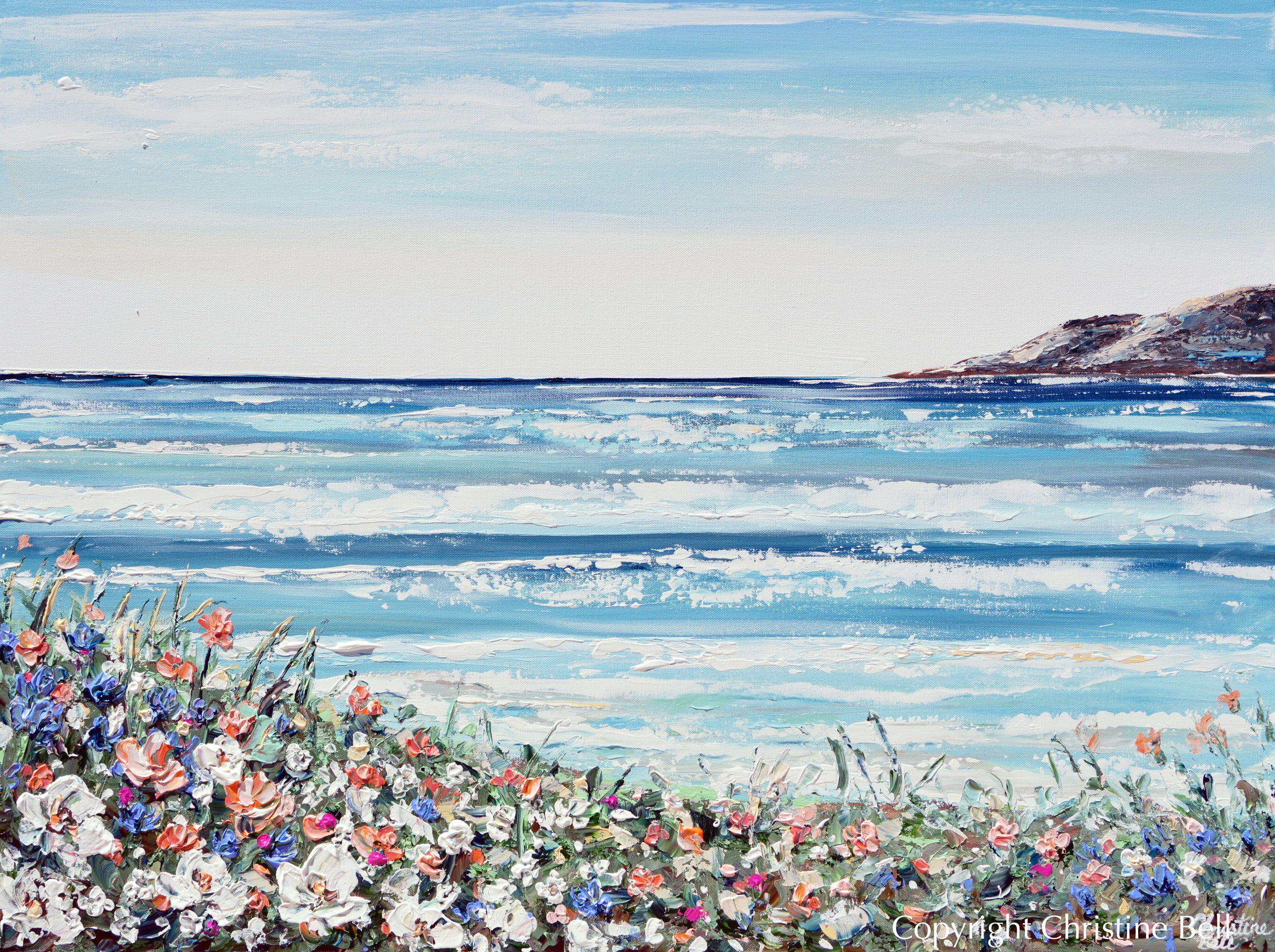 Wallpaper #UmcpA5MBSpphPi3-NrL_21 Giclee Print Abstract Beach Painting Art Coastal Beach Home Decor