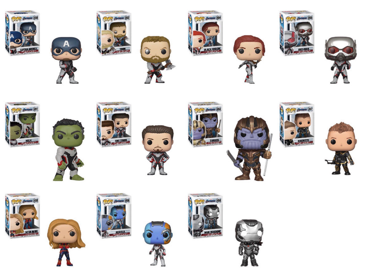 Wallpaper #PGe08JIBSpphPi3-pWiQ58 Marvels Avengers Endgame Funko Pops M3 Toys