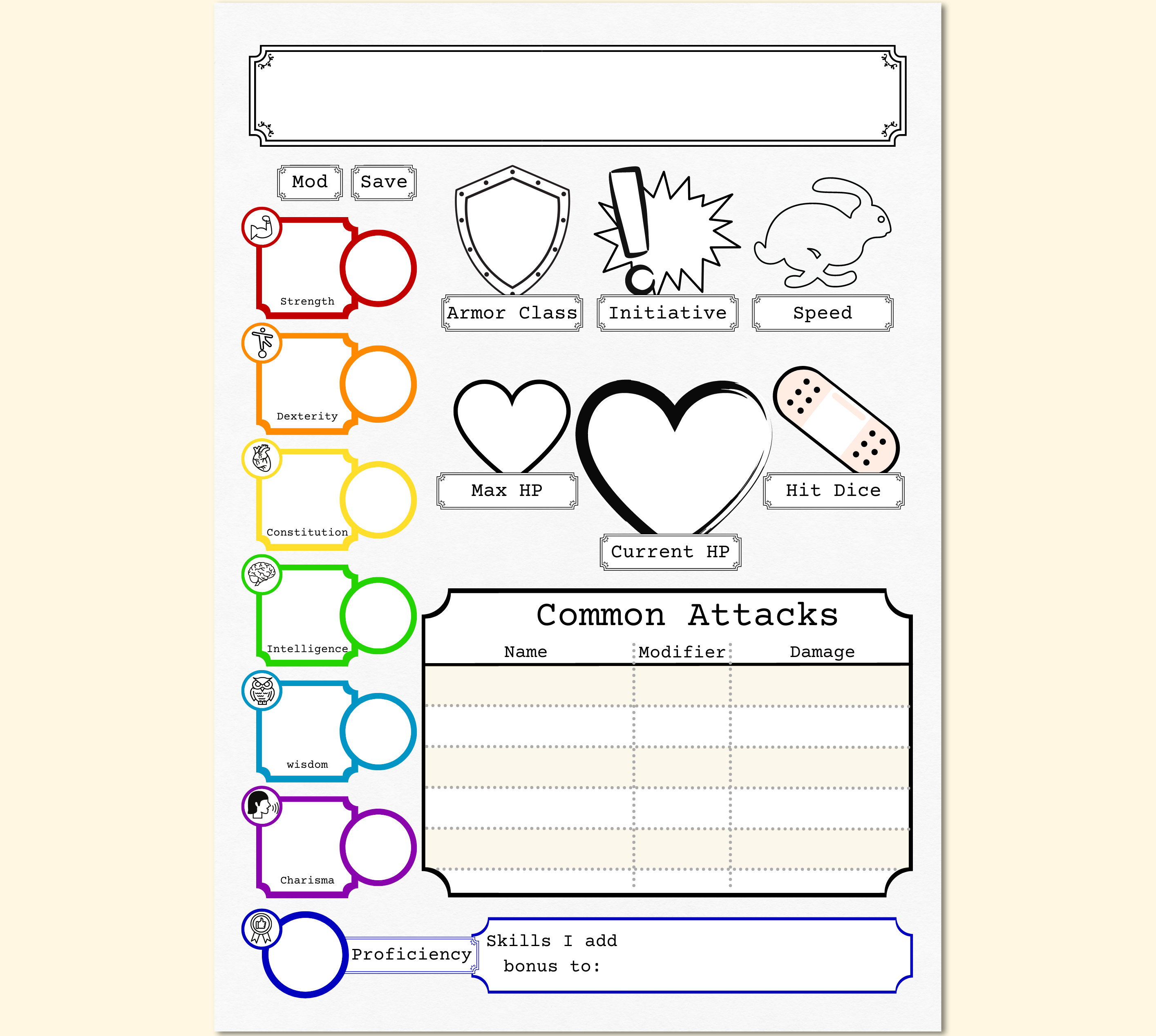 Wallpaper #tWfF5pIBSpphPi3-5zRc159 Your Character Sheet How to Play Dnd 5e Rpgbot 53 Off