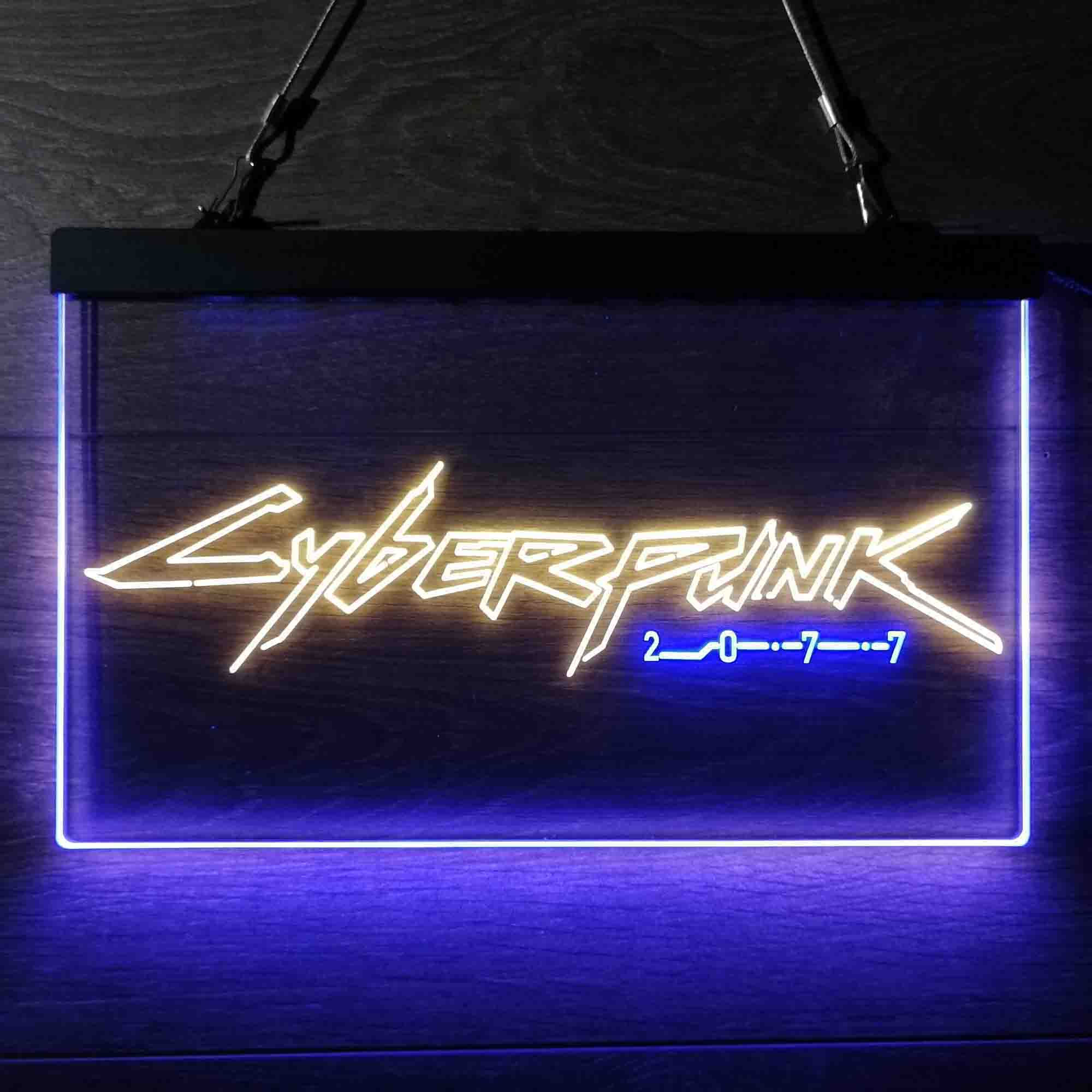 Wallpaper #aEWVoI4B7YBJg1BV66Pa4 Cyberpunk 2077 Game Room Neon Light LED Sign Birthday Gamer Gift for