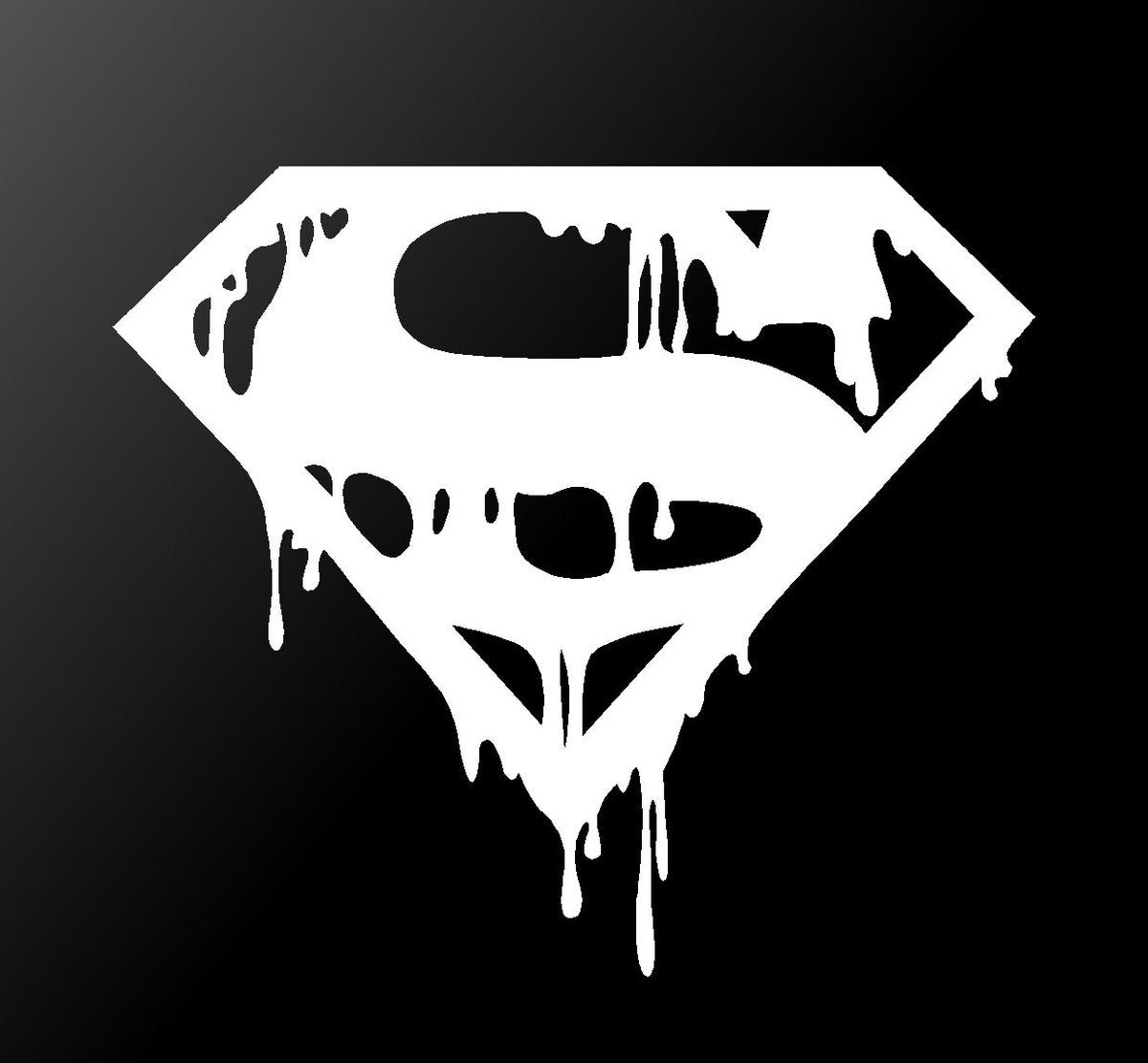 Wallpaper #ljUMk5cBk_lpvpalJpXF115 Dripping Melting Bloody Superman Symbol Vinyl Decal Car Window Superhe