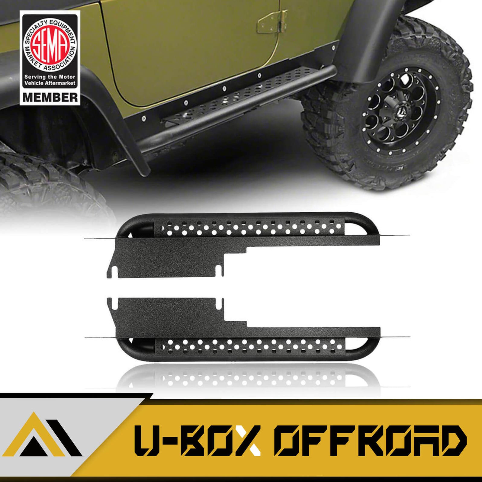 Wallpaper #4664c Mopar Factory Sahara Side Steps for 18 Up Jeep Wrangler Jl Unlimited