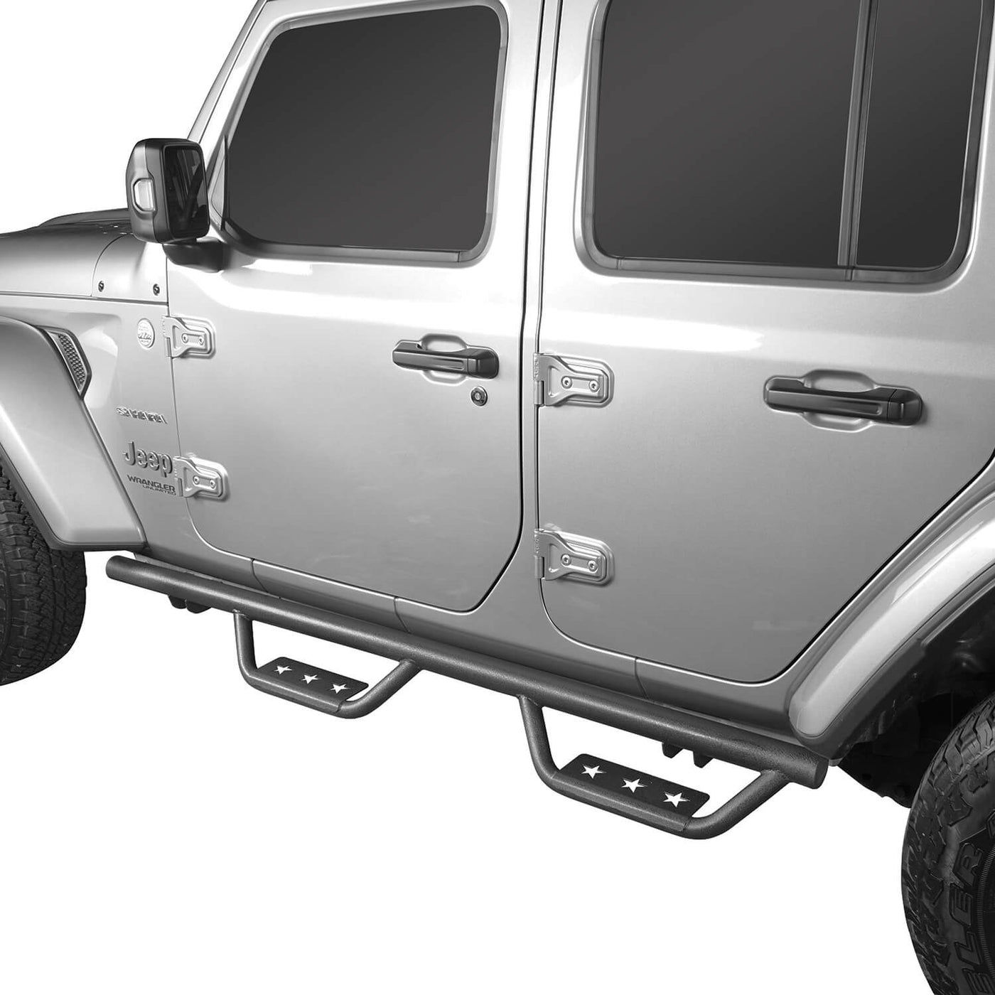 Wallpaper #4664c Mopar Factory Sahara Side Steps for 18 Up Jeep Wrangler Jl Unlimited
