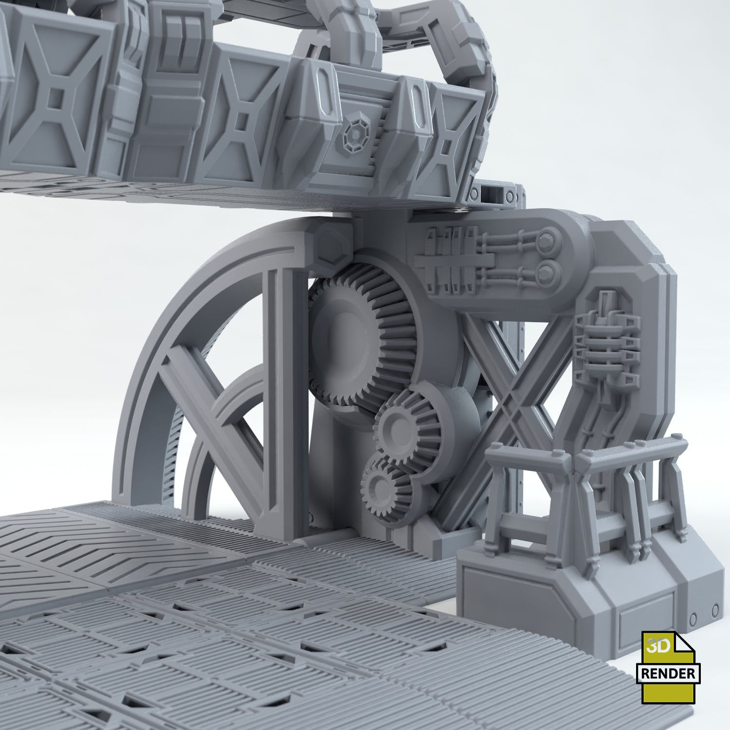 Wallpaper #NWegBpMBSpphPi3-J8JF182 Sci Fi Outpost Armoured Gate Tabletopterrain