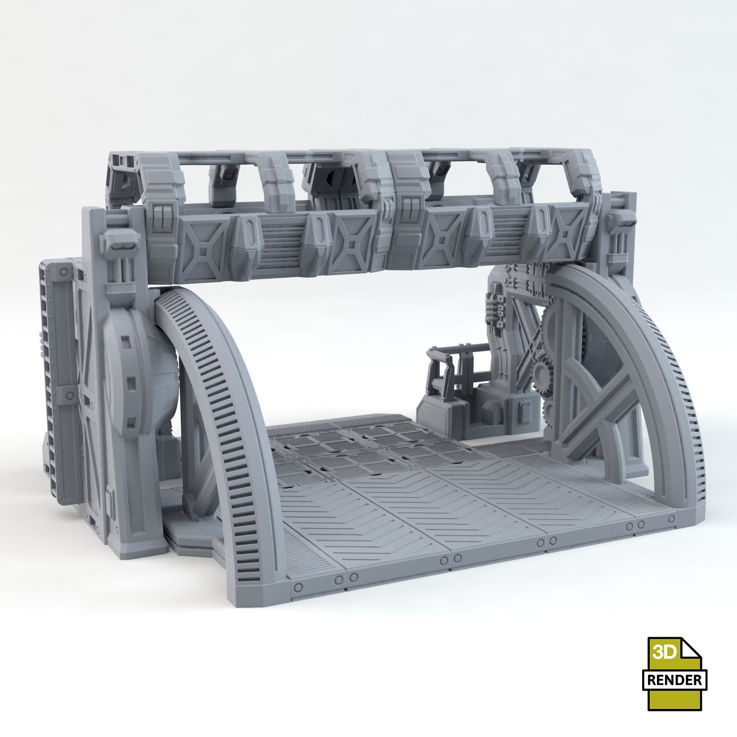Wallpaper #NWegBpMBSpphPi3-J8JF218 Sci Fi Outpost Armoured Gate Tabletopterrain