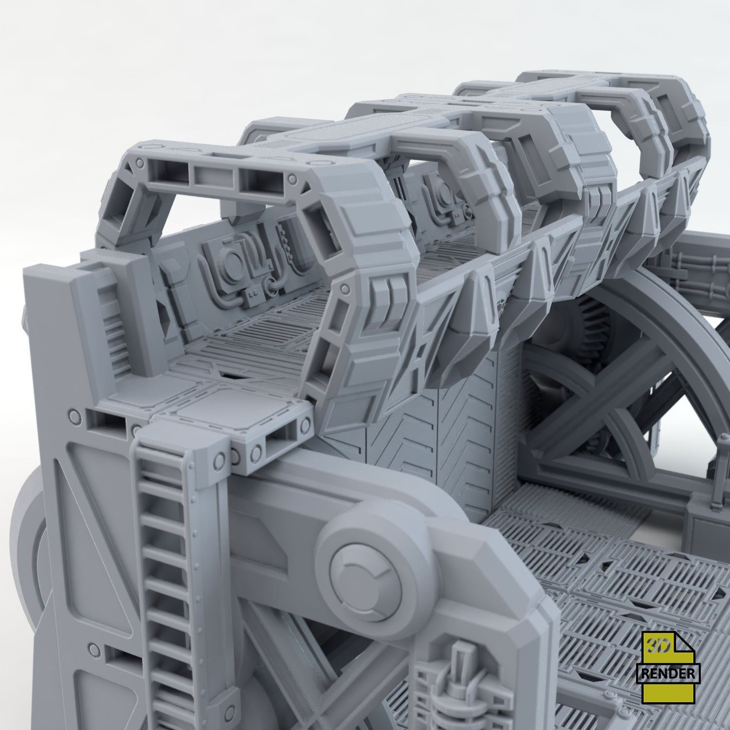 Wallpaper #NWegBpMBSpphPi3-J8JF266 Sci Fi Outpost Armoured Gate Tabletopterrain