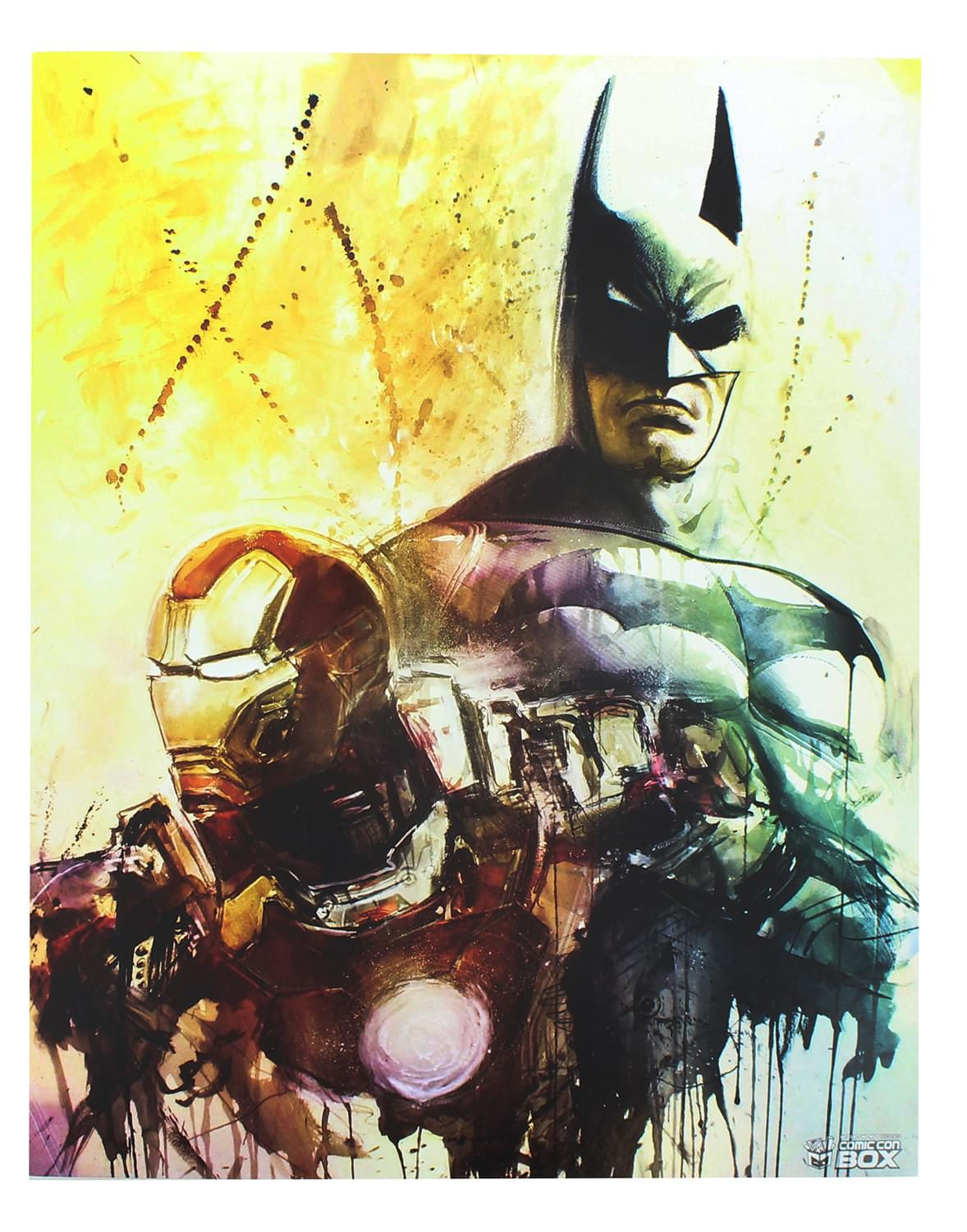 Wallpaper #KCwlSZMB0E1QgA7w7fLP56 Batman Iron Man Limited Edition 8x10 Art Print by Rob Prior Free Sh