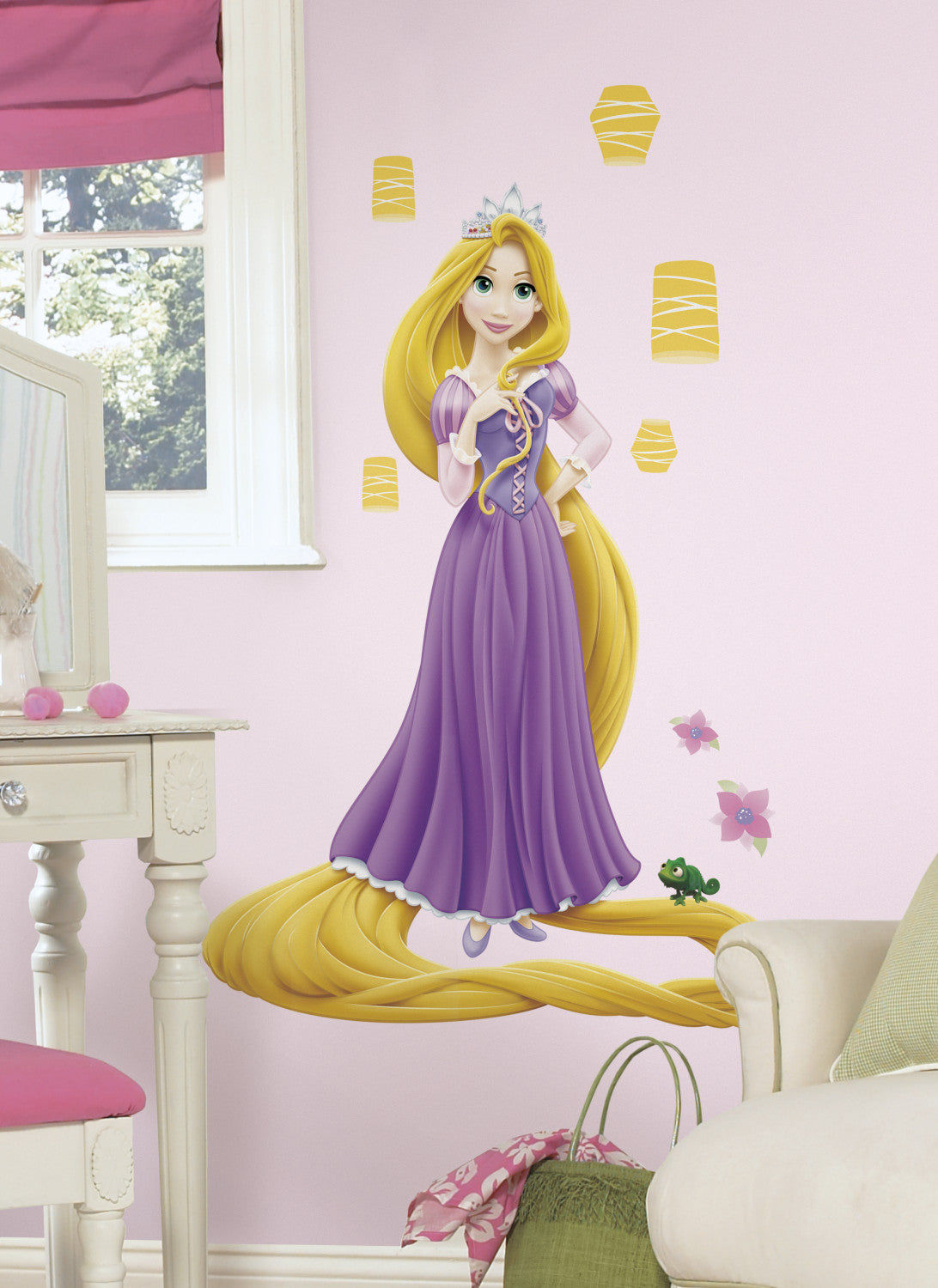 Wallpaper #NmjiIpMBSpphPi3-KzRu119 Tangled Rapunzel Glow in the Dark Giant Peel Stick Wall Decal