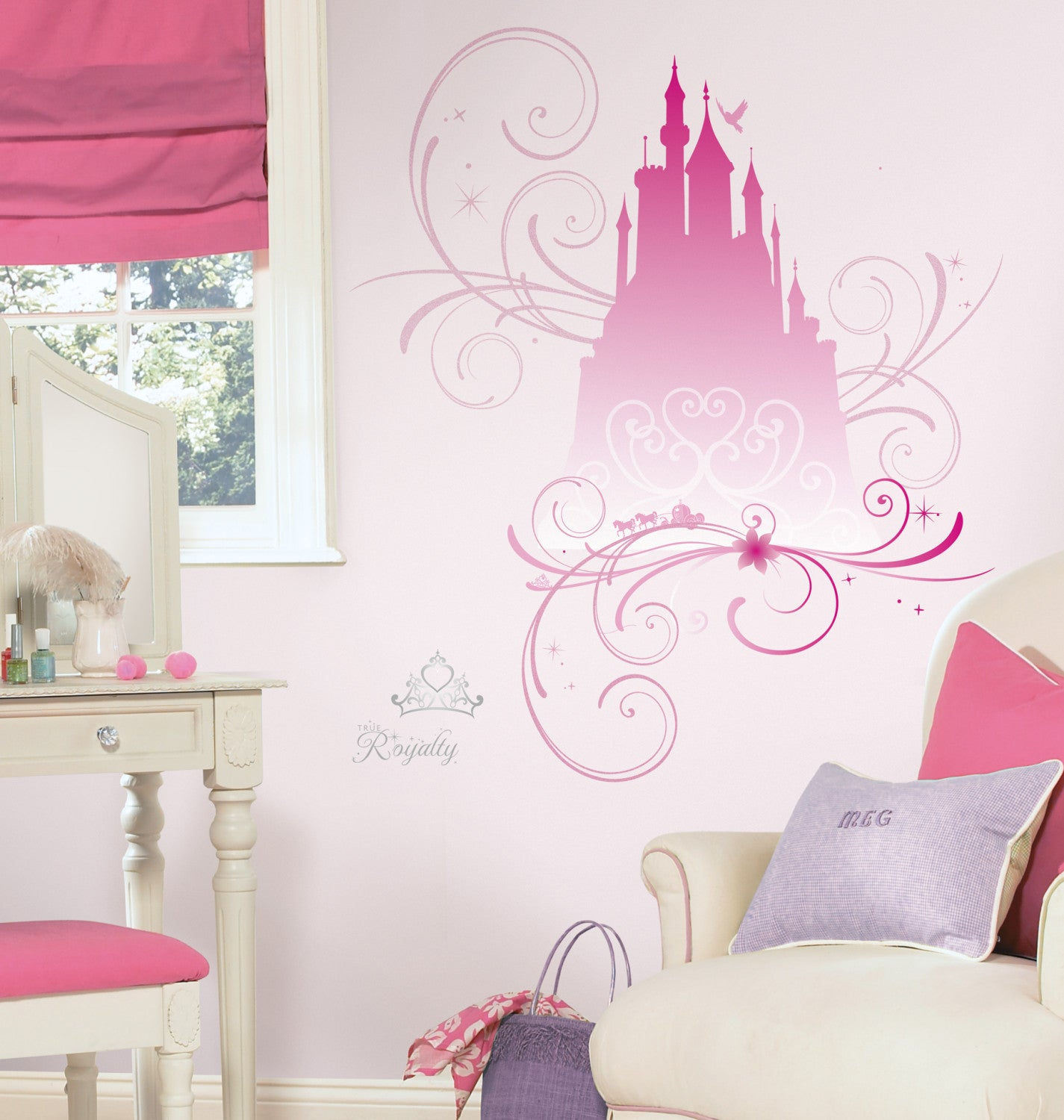 Wallpaper #NmjiIpMBSpphPi3-KzRu18 Disney Princess Scroll Castle Peel Stick Giant Wall Decals Wglitt