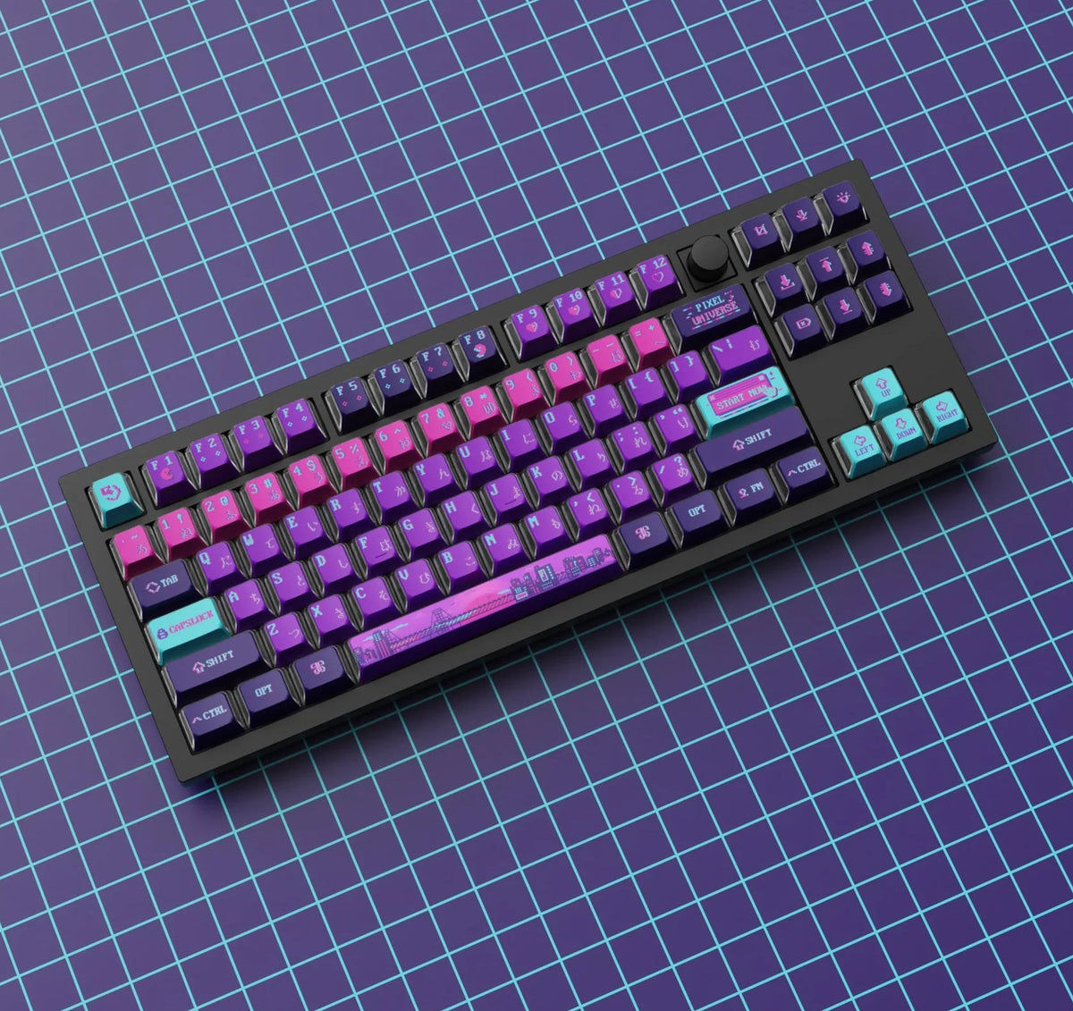 Wallpaper #txdfPpMBPLD5_VEN0t9L406 Oem Dye Sub Pbt Full Set Keycap Set Pixel Universe Keychron Canada