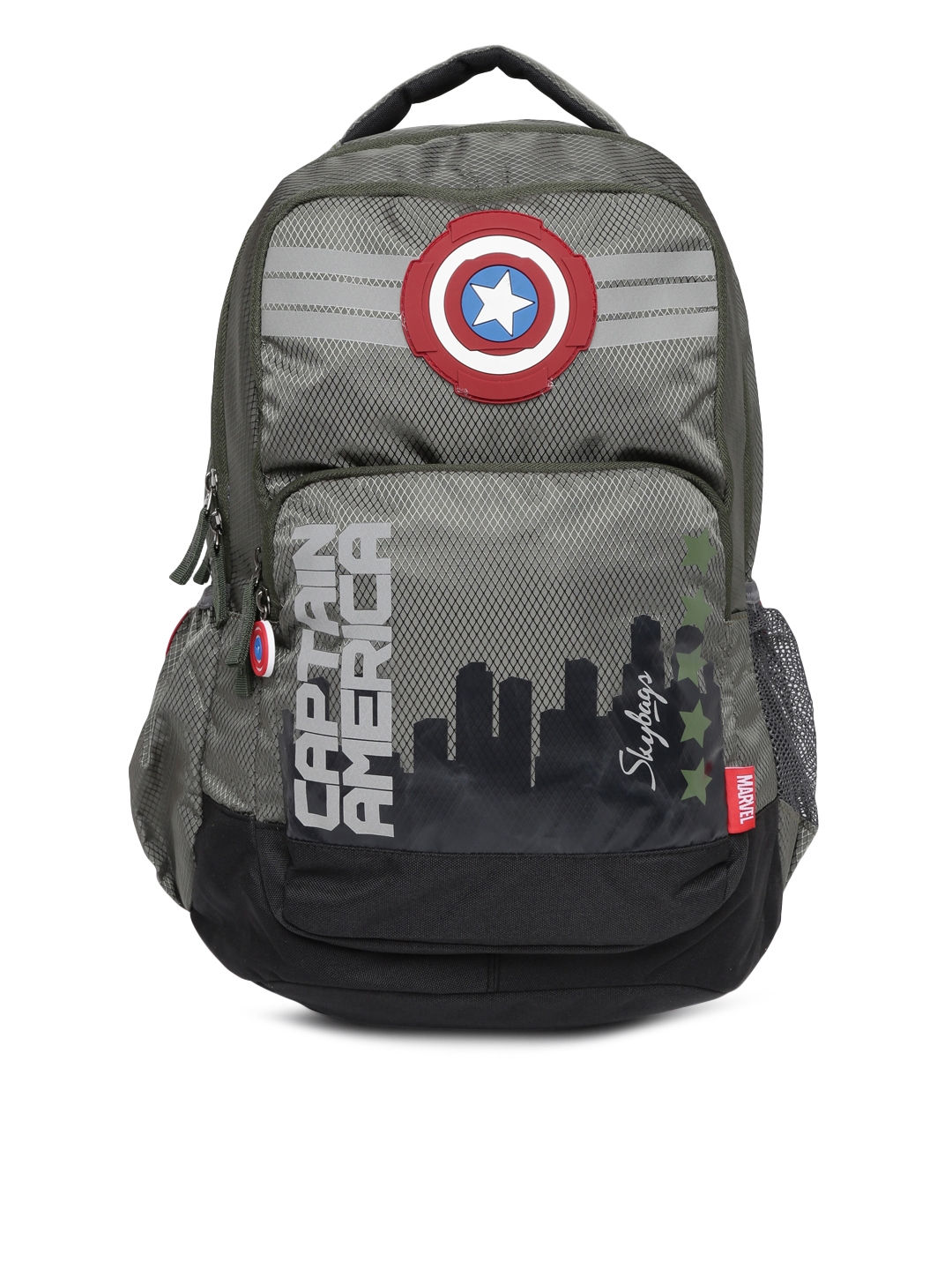 Wallpaper #wjGzNZMB5zzyi_yY0Fcl262 Buy Skybags Unisex Olive Green Marvel Captain America Print Backpack