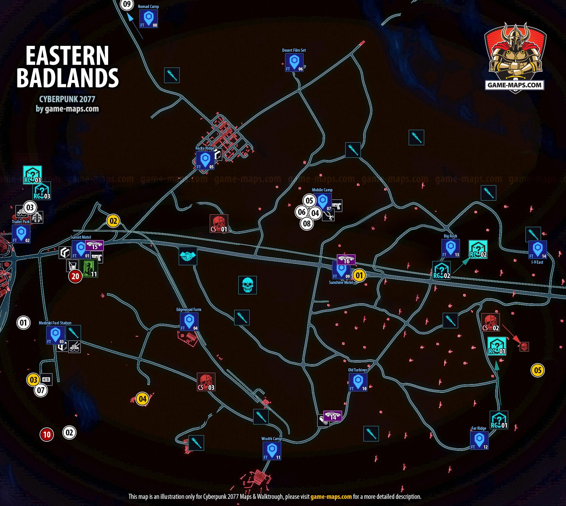 Wallpaper #DMnhjpcB-VVLIetl22sH81 Eastern Badlands Map Badlands Cyberpunk 2077 Cp77