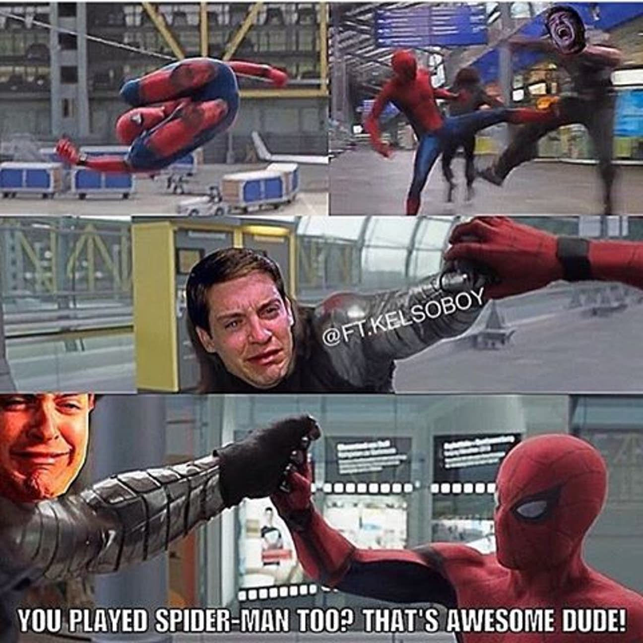 Wallpaper #zBkeDo8BtGB6xQ78Q1ib5 Tom vs Tobey vs Andrew 15 Hilariously Danktacular Spider Memes Niadd