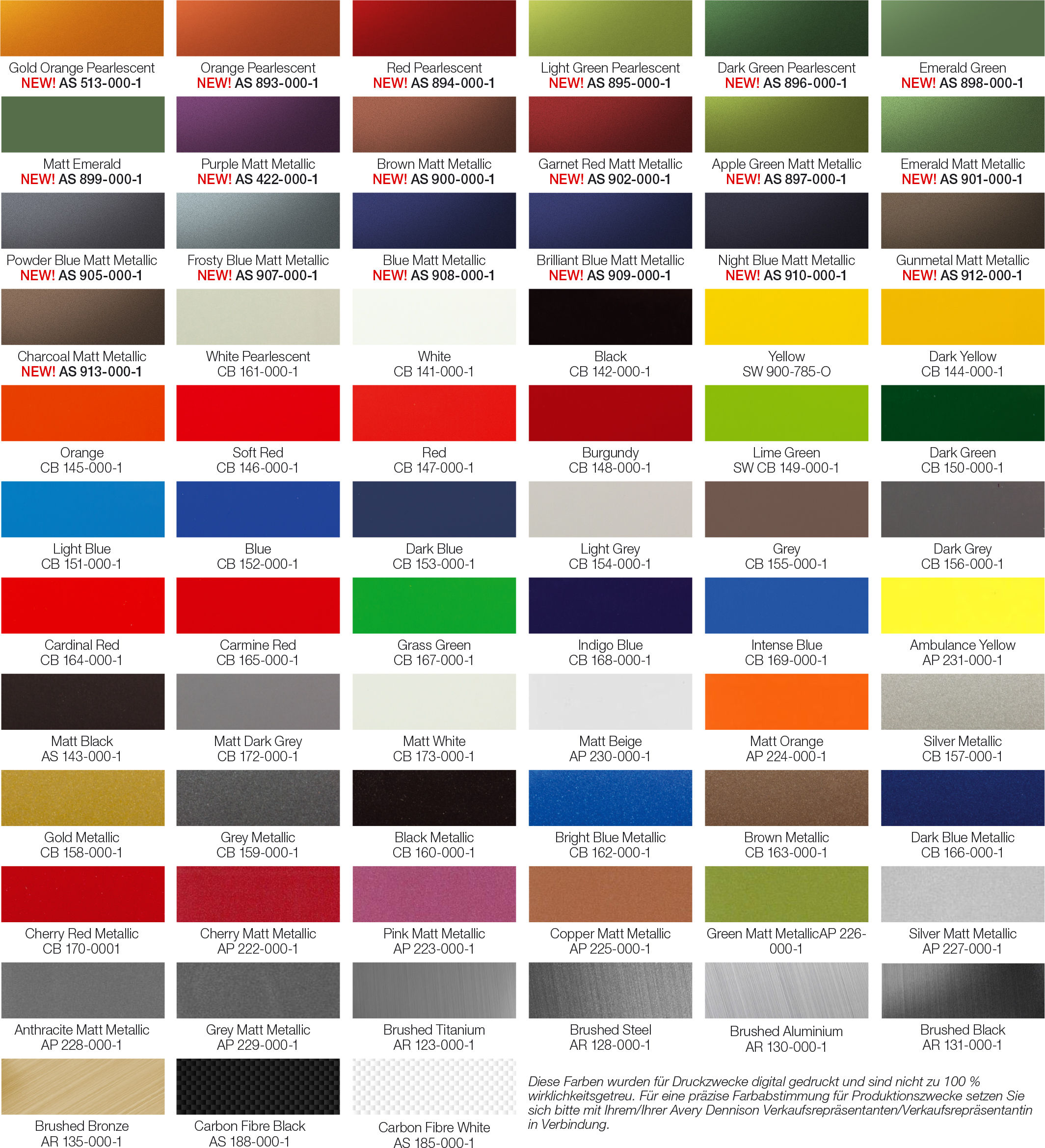 Wallpaper #JABN7I4BSdW8dNouPhRR29 Avery Vinyl Wrap Colors