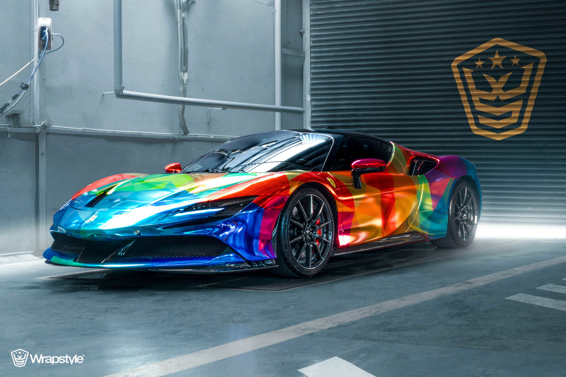 Wallpaper #LhmVKY8BtGB6xQ78xokd28 Ferrari Sf90 Colorful Wrap Wrapstyle