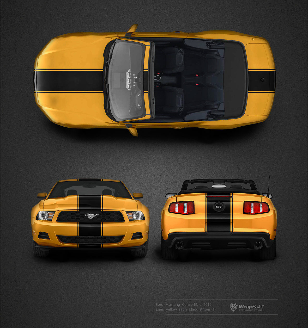 Wallpaper #2e_gTJMBMN-XEVvVrT7C158 Ford Mustang Stripes Decals Design Wrapstyle
