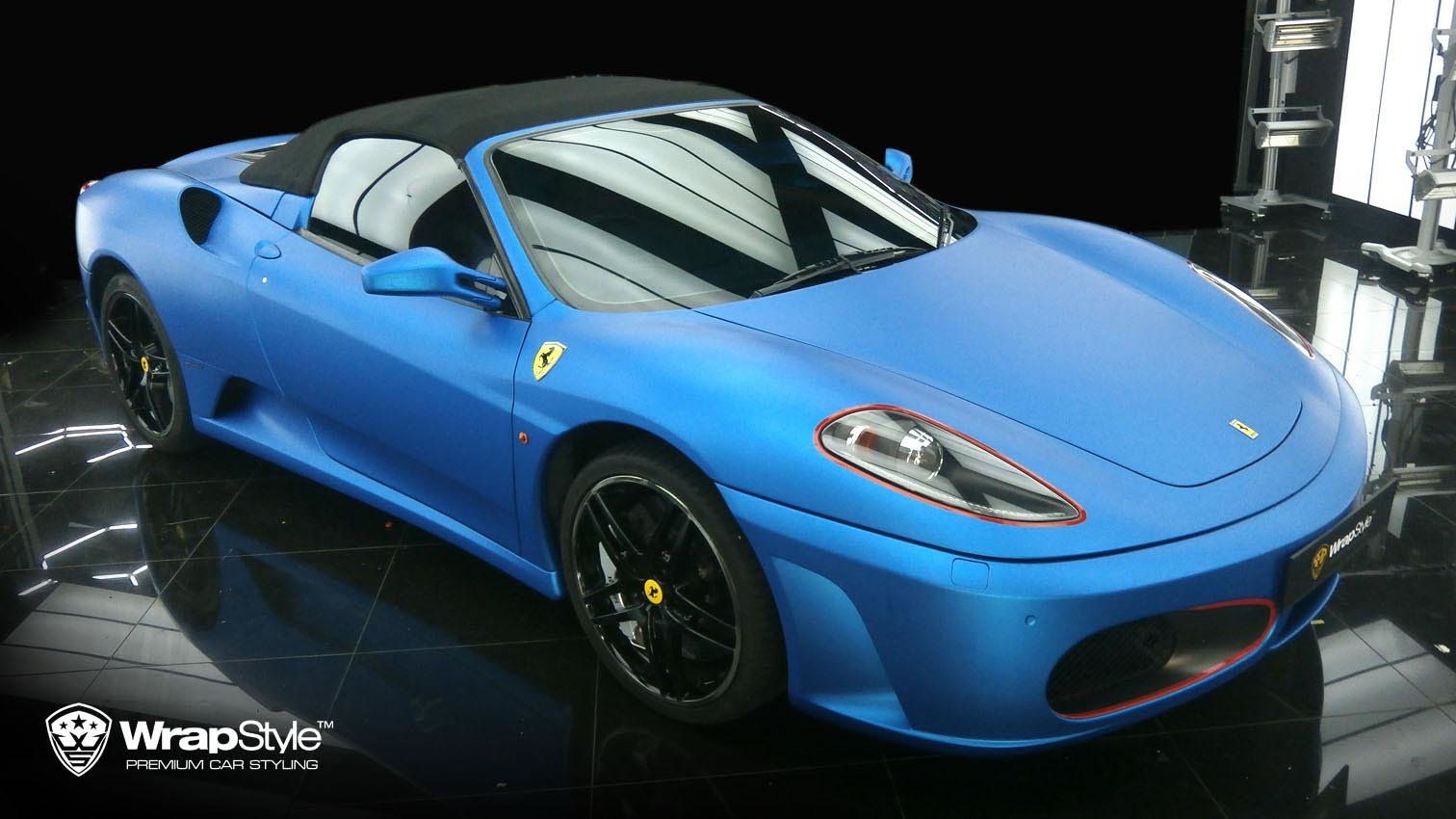 Wallpaper #Tmeb-JIBSpphPi3-tIrp139 Ferrari F430 Blue Matt Metalic Wrap Wrapstyle
