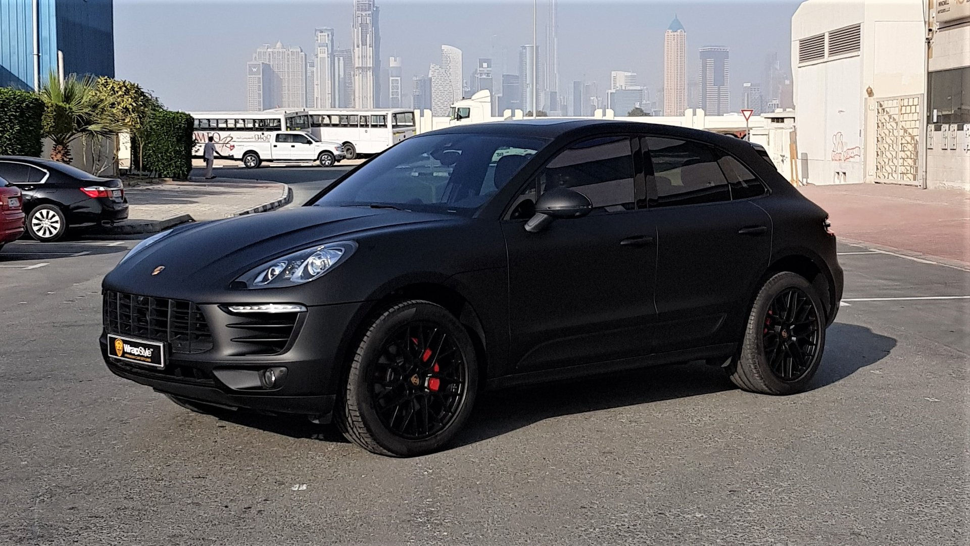 Wallpaper #ahnbNY8BtGB6xQ78yaHC53 Porsche Macan Black Matt Wrap Wrapstyle