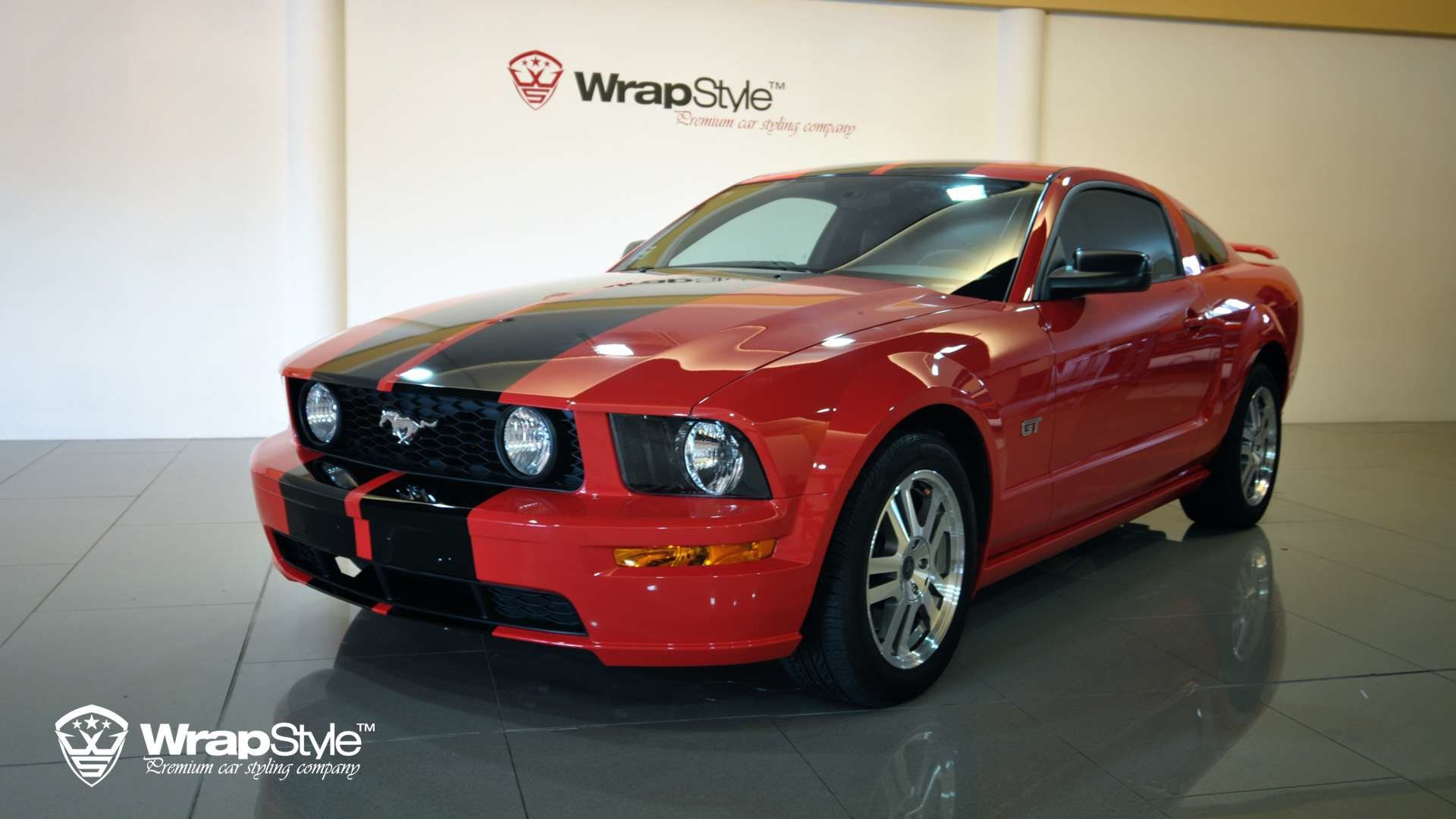 Wallpaper #q4IoQJMB0GiFKesMV8Cc276 Ford Mustang Stripe Design Wrapstyle