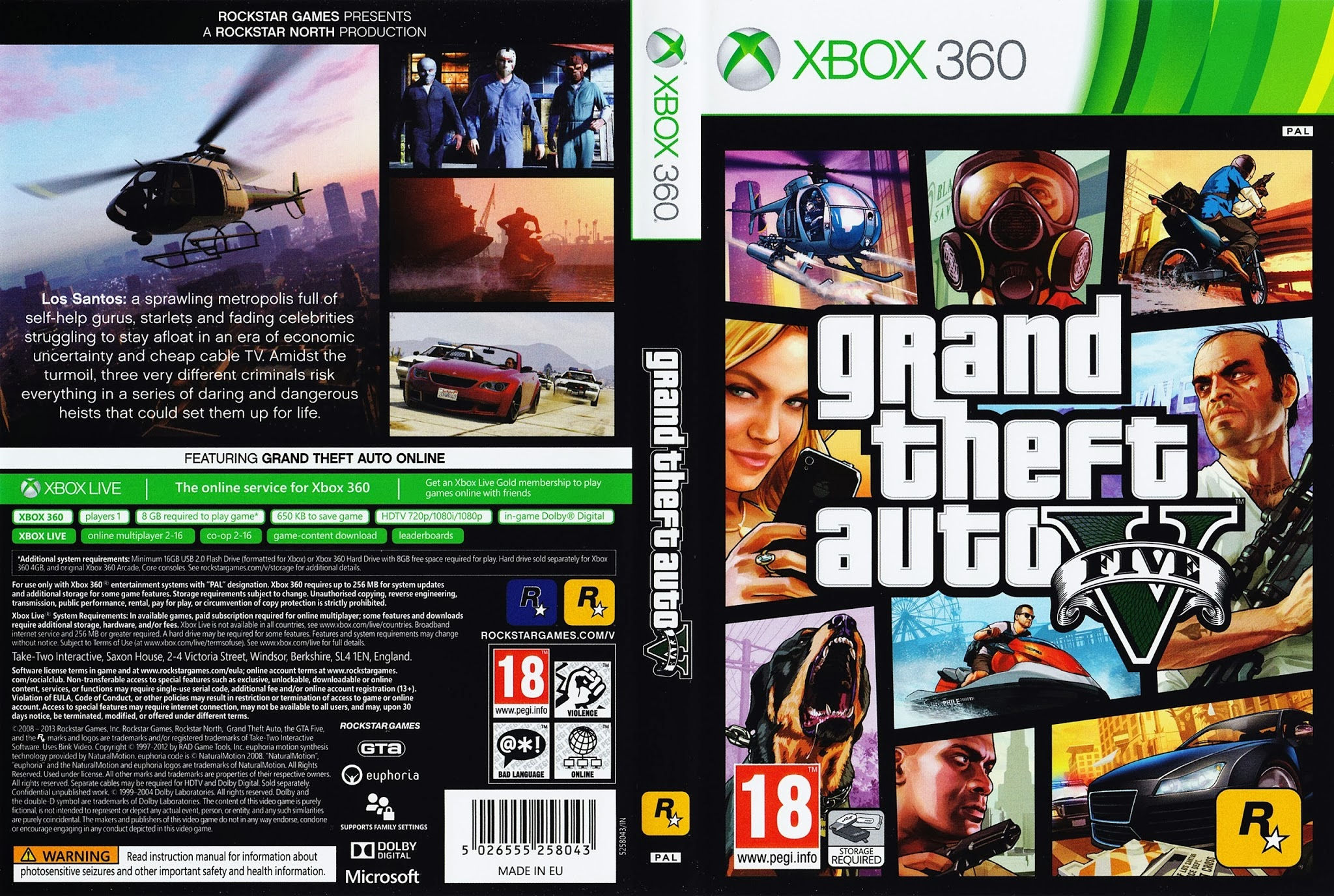 Wallpaper #5453a Gta V Xbox One Box Art Cover by Iceman423626