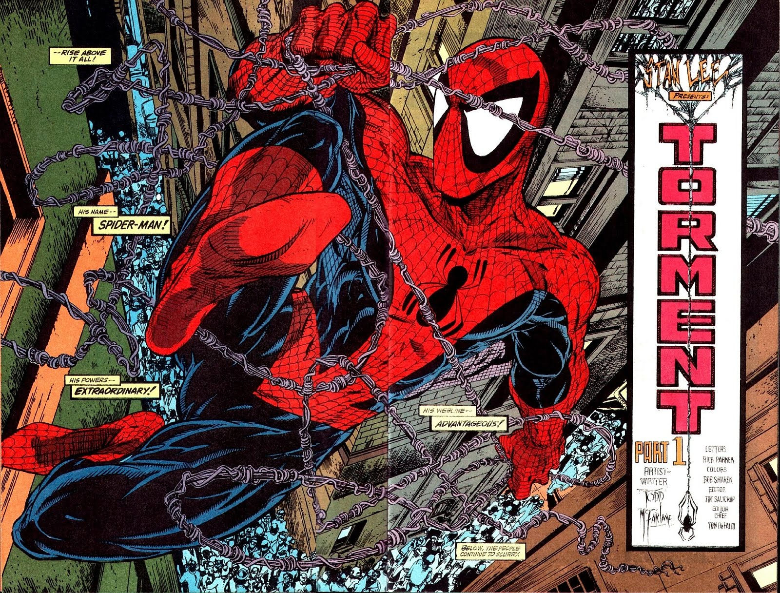 Wallpaper #z2dK-5IBSpphPi3-fJPS214 Spiderman De Todd Mcfarlane Tormento Comicritico