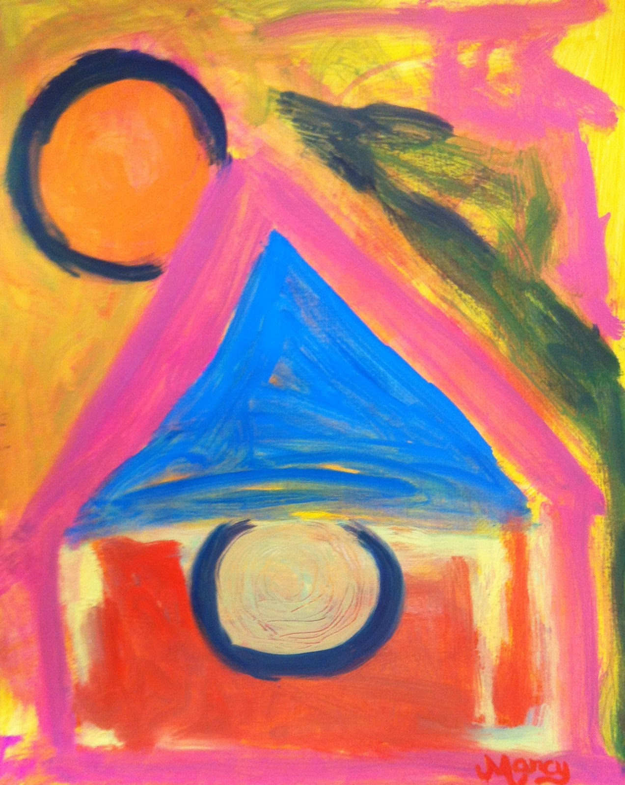 Wallpaper #52dQ-5IBSpphPi3-YpO8454 Marcy Brennan Art Abstract Circles 4 by Marcy Brennan