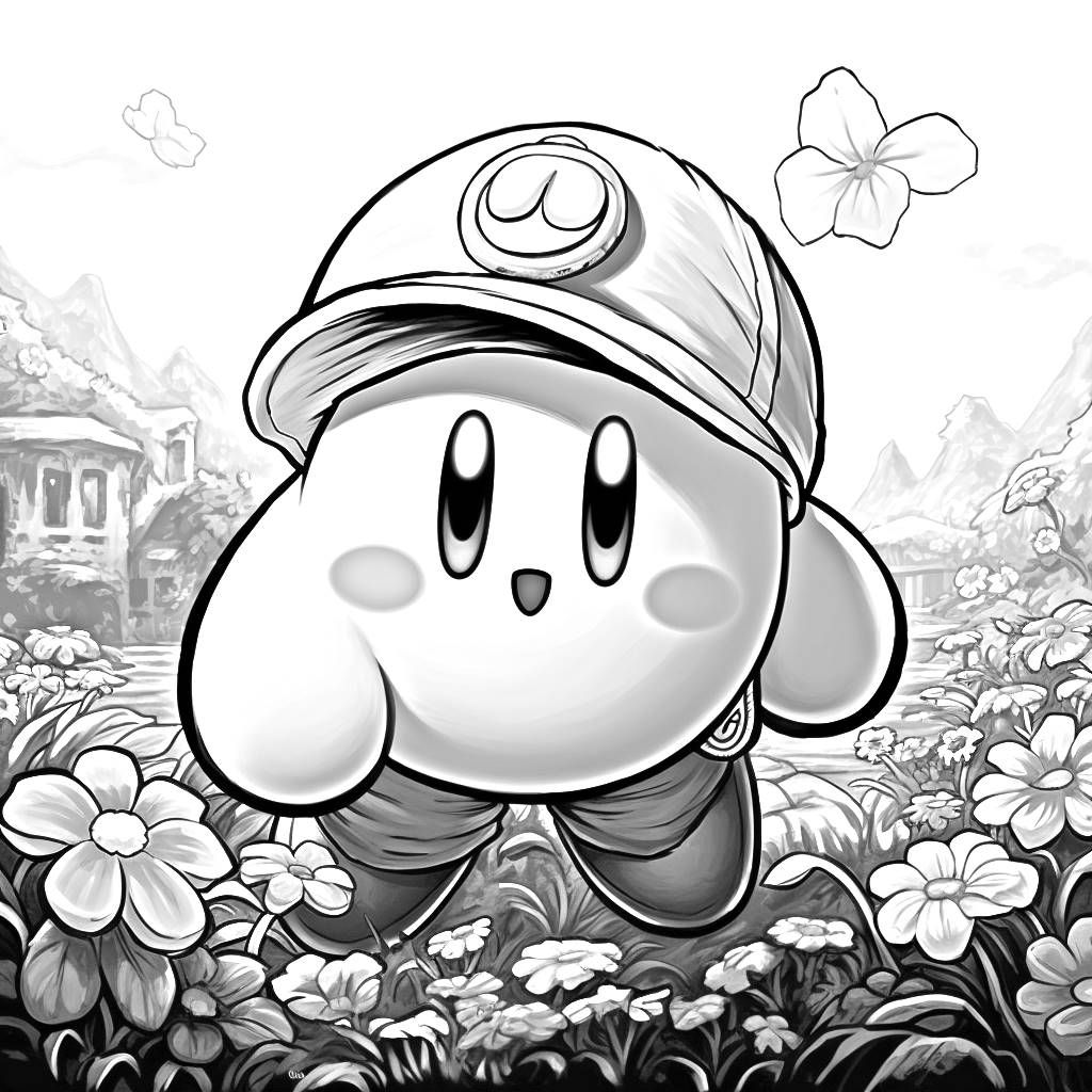 Wallpaper #W2c4_JIBSpphPi3-KZeF406 Desenho 18 De Kirby Para Colorir