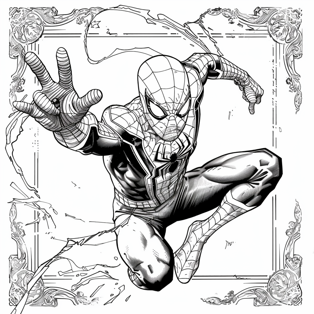 Wallpaper #W2eOBJMBSpphPi3-a7ih328 Dibujo 10 De Spider Man Para Colorear