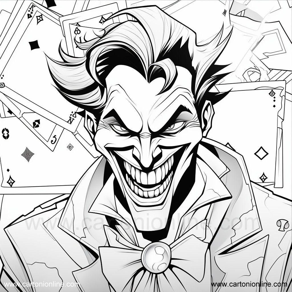 Wallpaper #XLxwO5MBMDFIMcjNxH-H153 Joker 05 Van Joker Kleurplaat