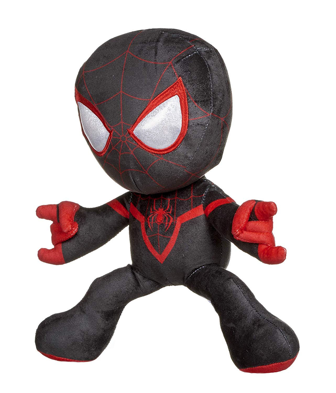 Wallpaper #E2ilGZMBSpphPi3-IBg4145 Official Marvel Comics Black Morales Spiderman Pose 12 Soft Toy Plush