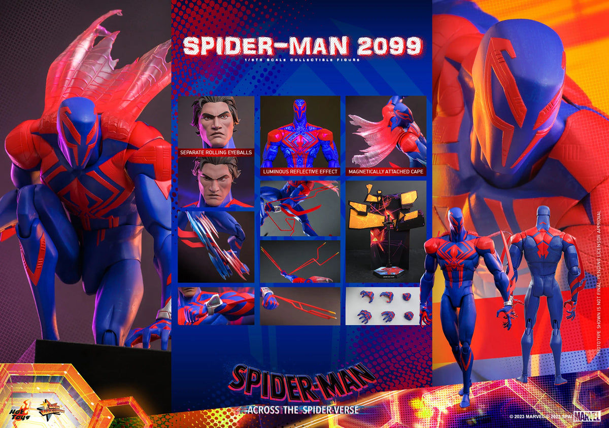 Wallpaper #1BljOo8BtGB6xQ78QKxr59 Hot Toys Spider Man Across the Spider Verse Spider Man 2099 16th Scal