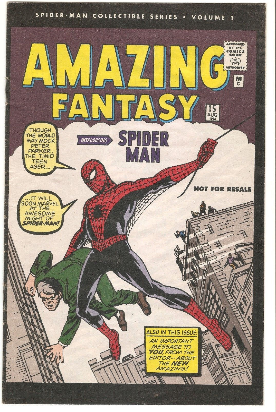 Wallpaper #NhnNFY8BtGB6xQ78KmyA19 Spider Man Collectible Series Volume 1 Amazing Fantasy 15 Reprint