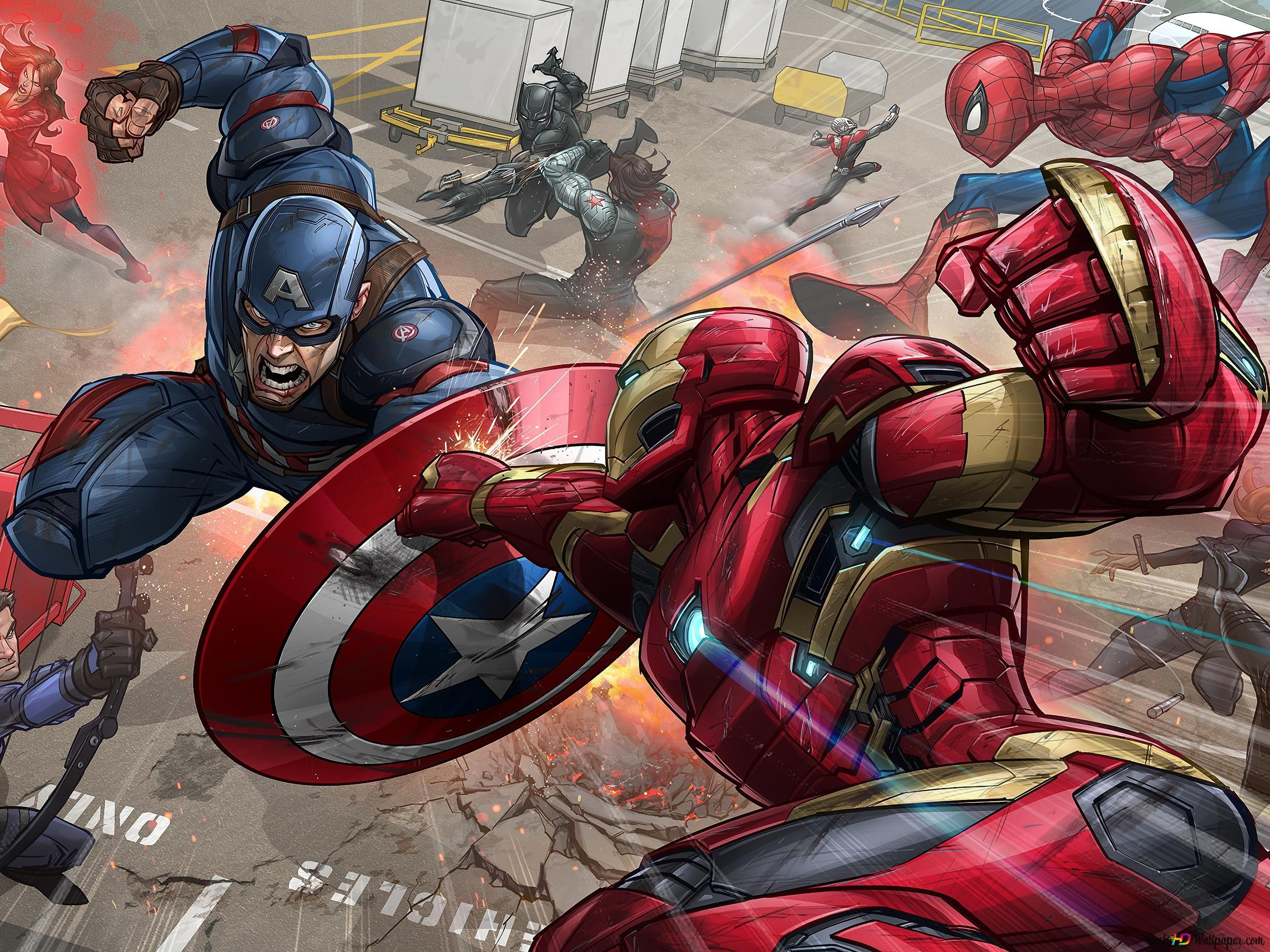 Wallpaper #xzEUNpMB5zzyi_yYV1iX212 Top 65 Imagen Capitan America vs Iron Man Spiderman Abzlocalmx